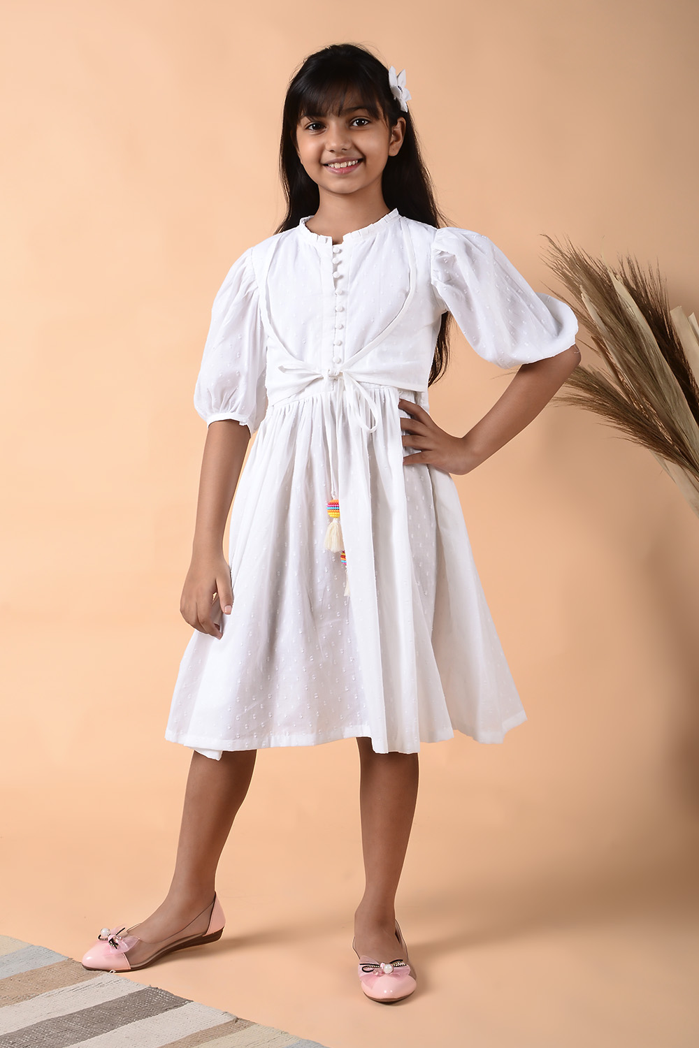 PEARL OVERLAP DRESS