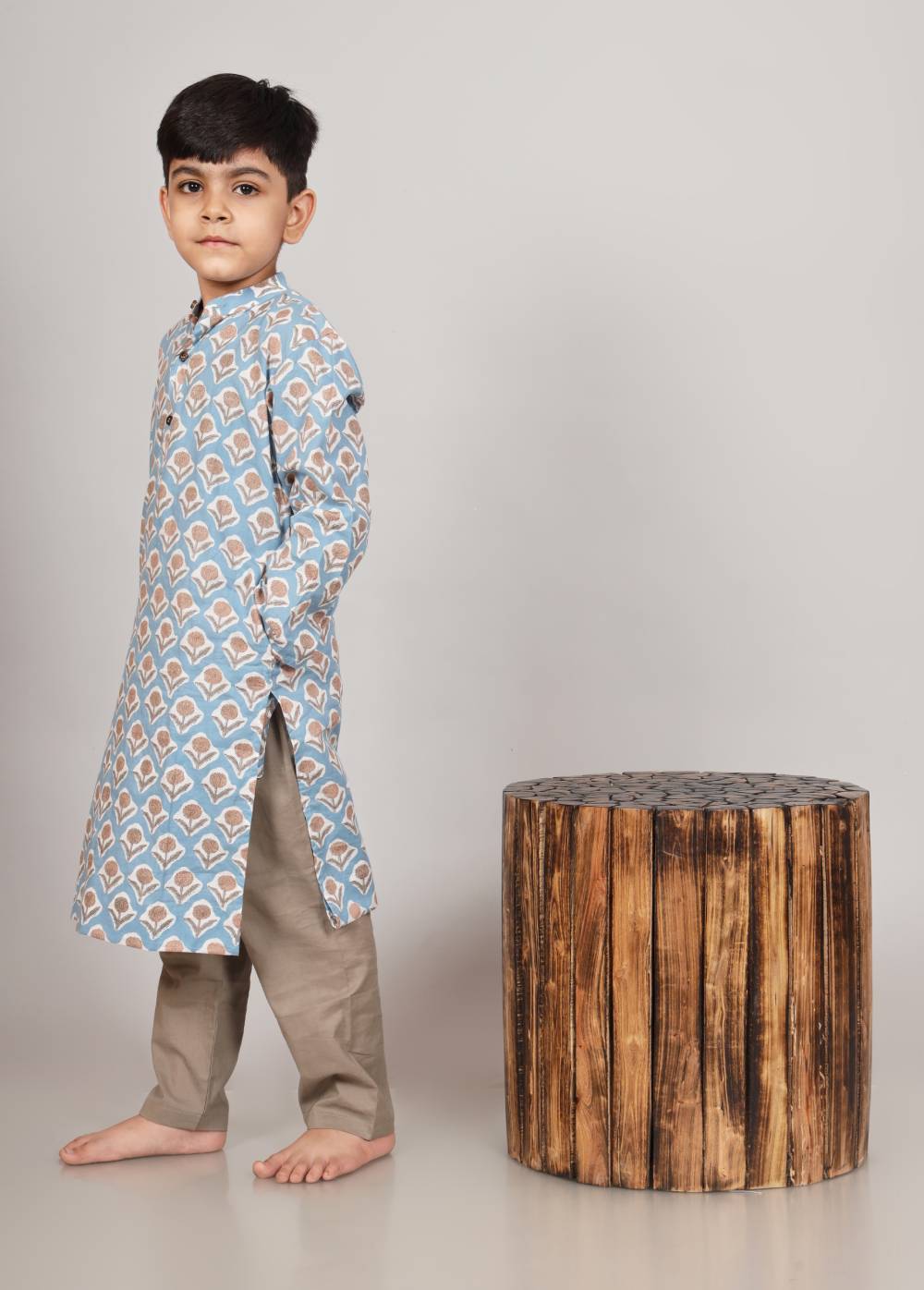 STONE BLUE KURTA SET