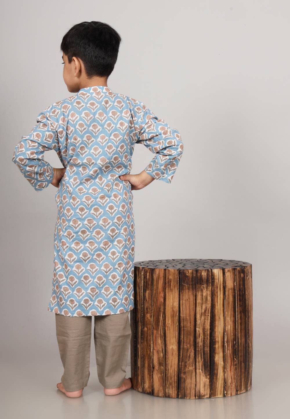 STONE BLUE KURTA SET