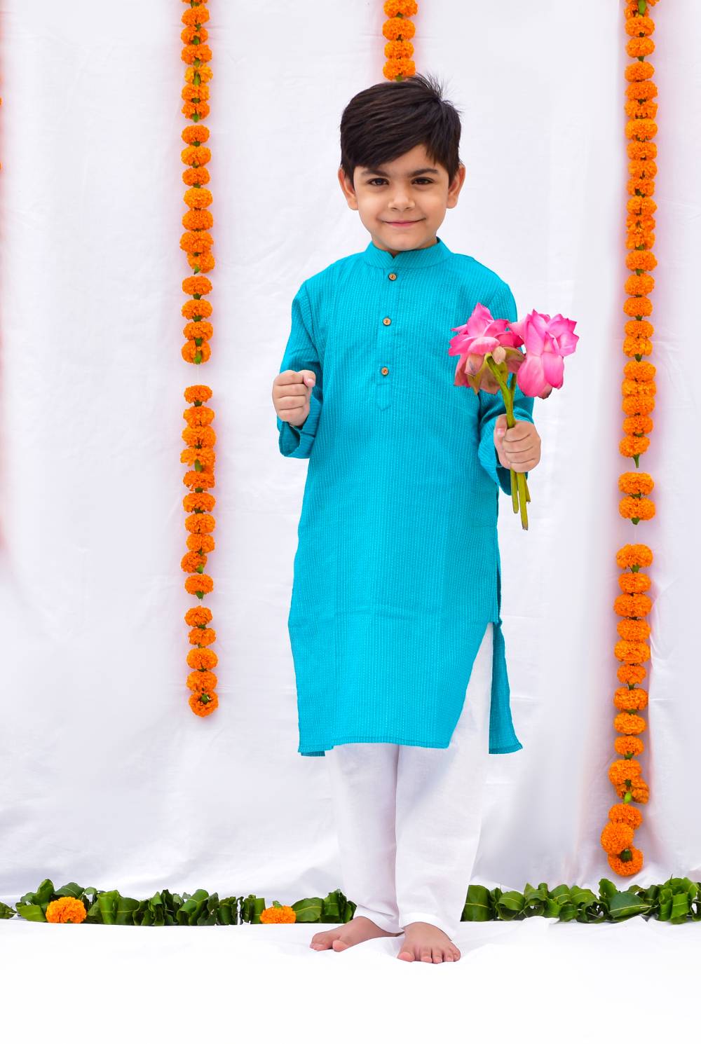 Turquoise kurta set