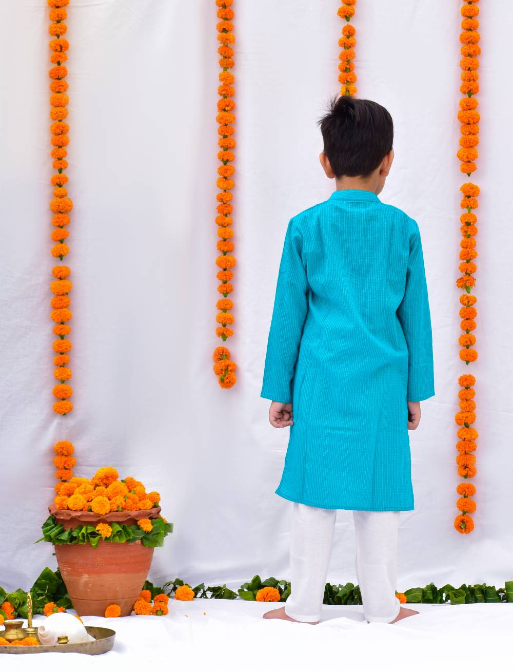 Turquoise kurta set
