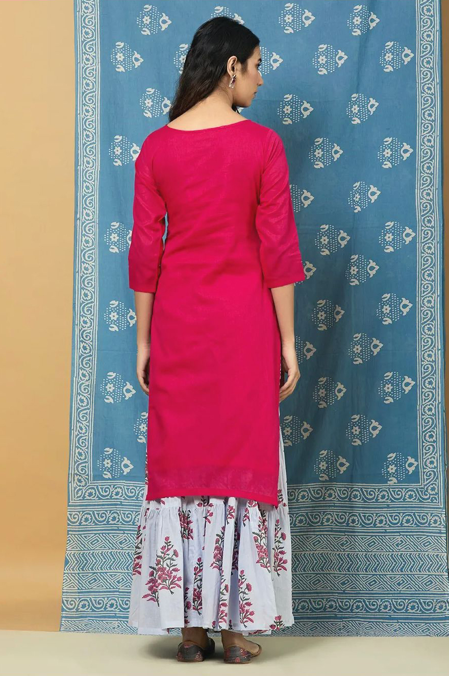 PINK SHARARA SET