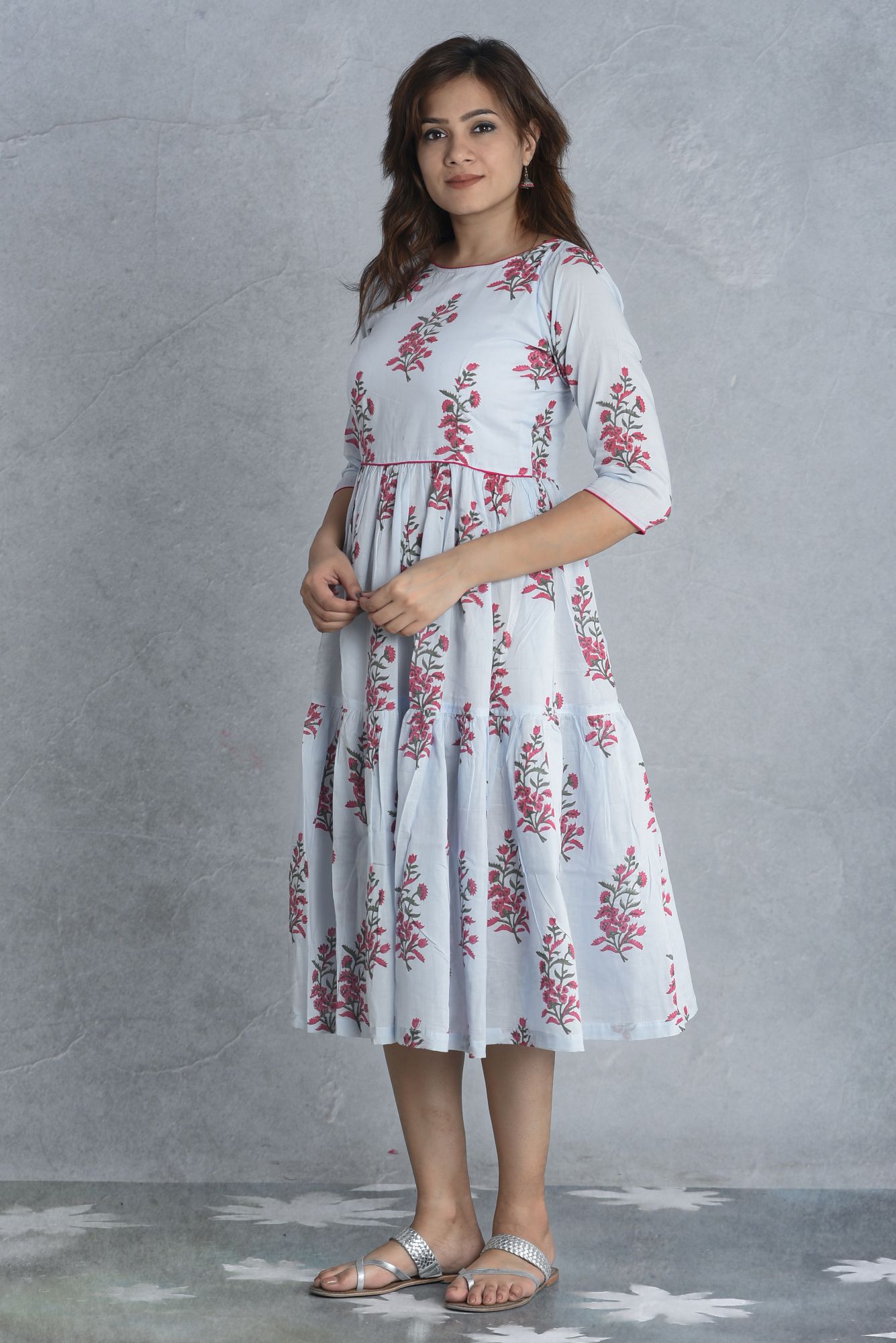 ICE GATHERED DRESS