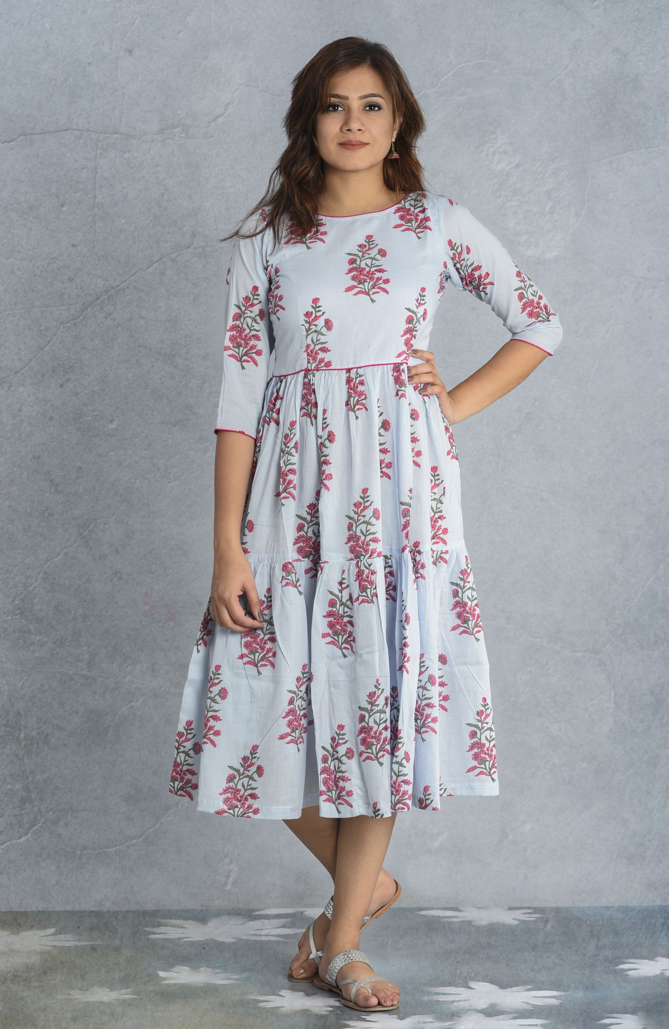 ICE GATHERED DRESS
