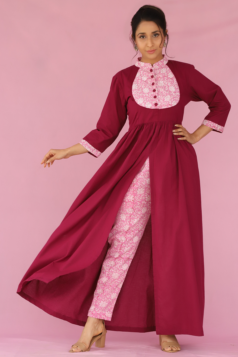 ROSEWOOD SLIT CAPE