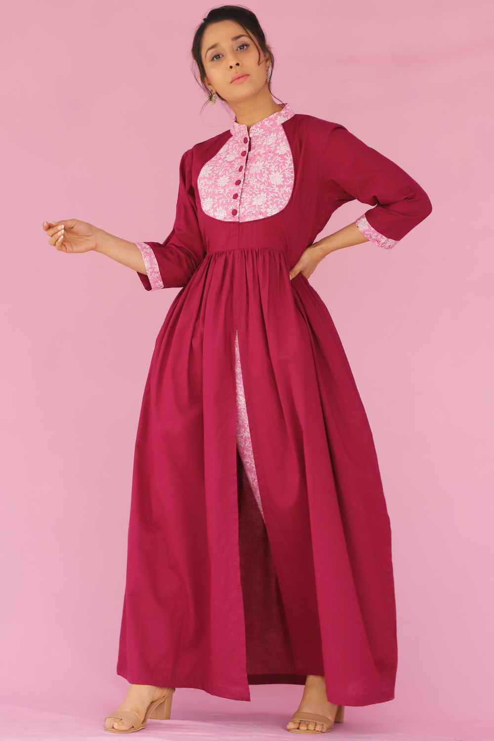 ROSEWOOD SLIT CAPE