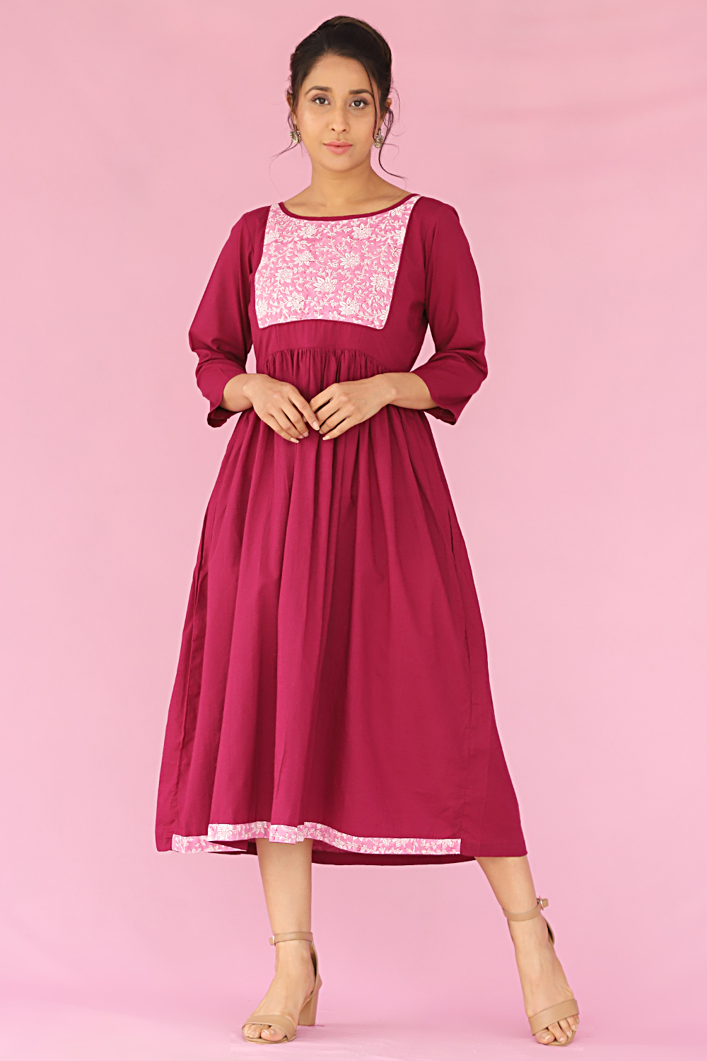 RASIN YOKE DRESS