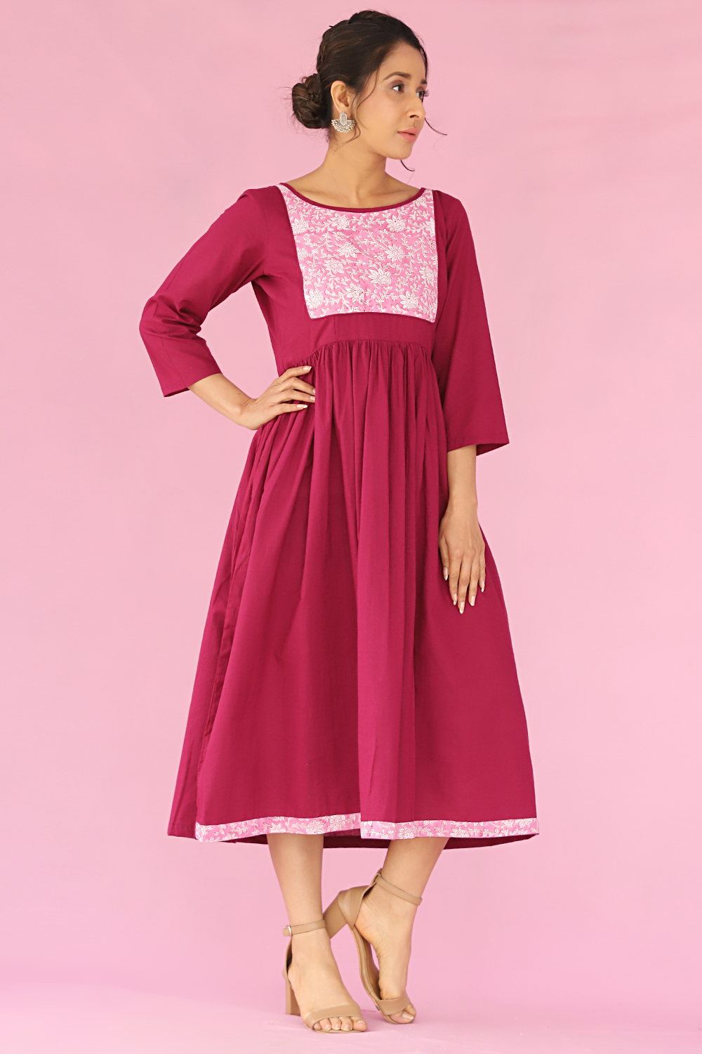 RASIN YOKE DRESS