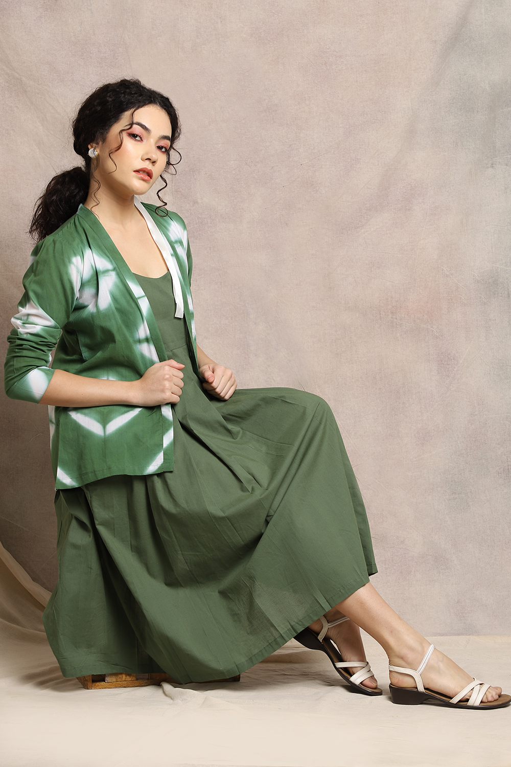 GREEN JACKET SET
