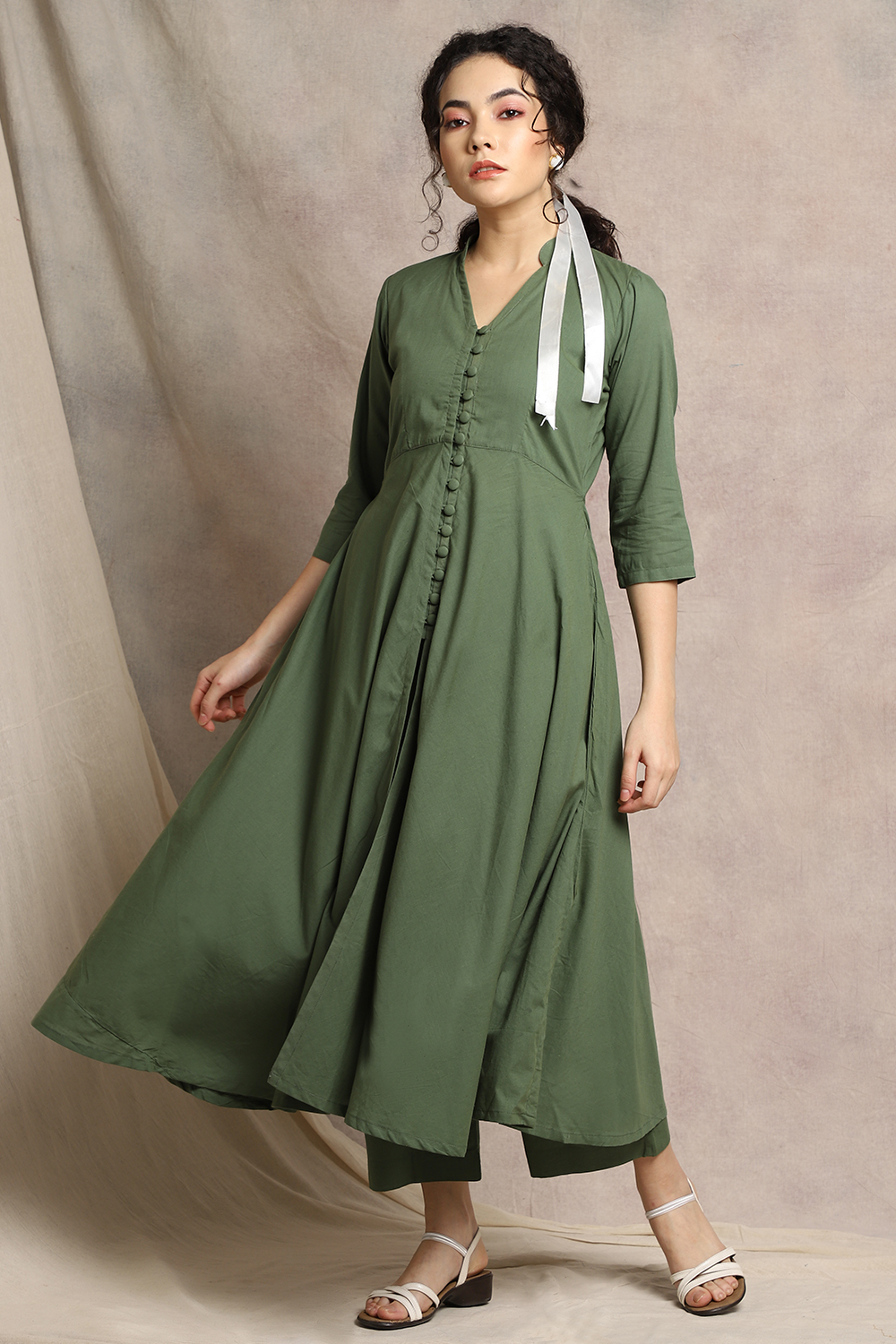 GREEN SHIBORI SET