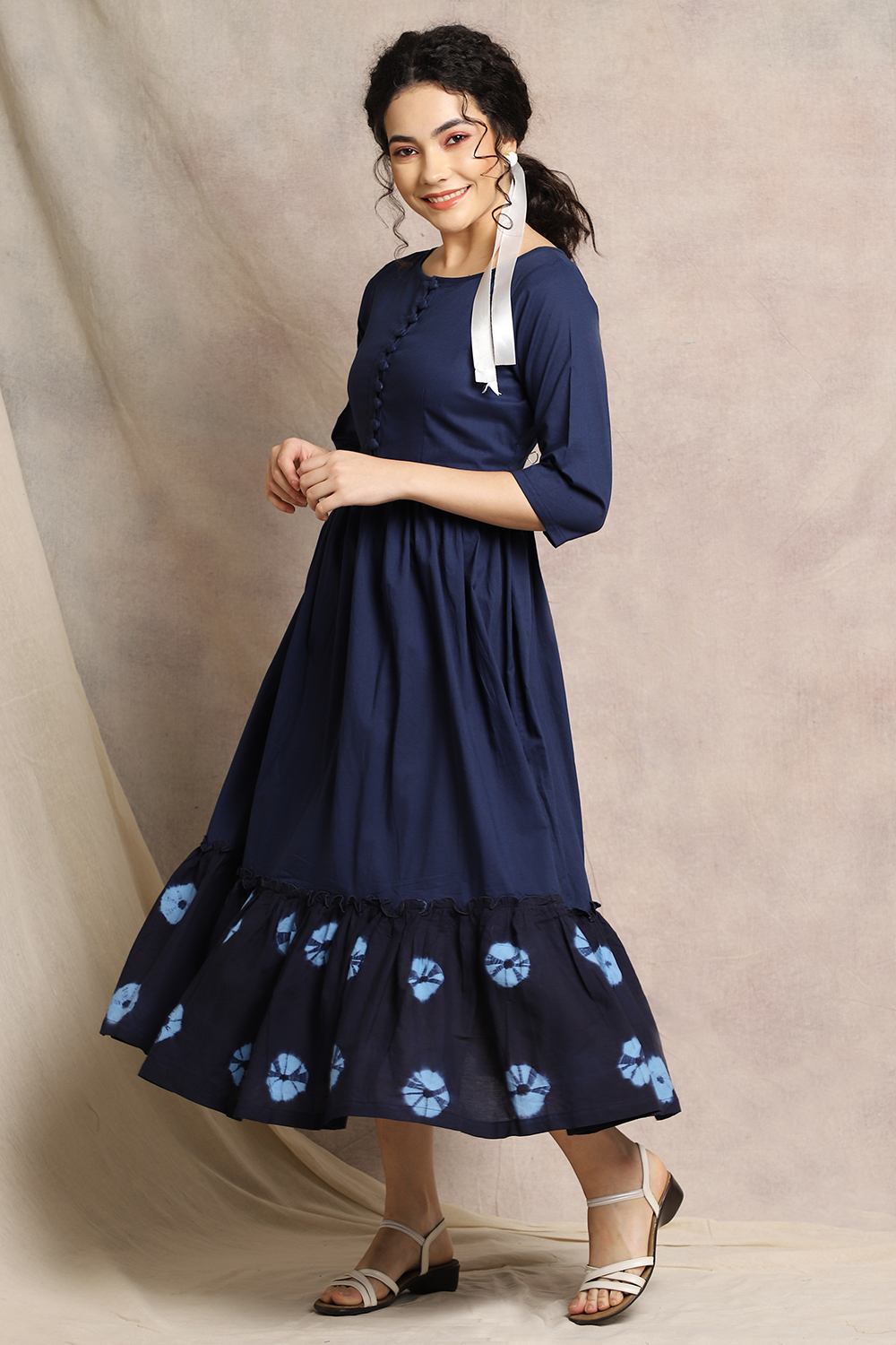 INDIGO TYEDYE DRESS