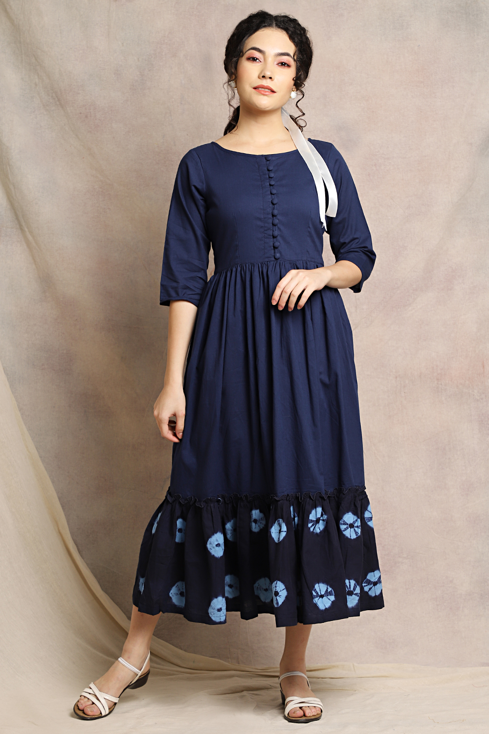 INDIGO TYEDYE DRESS