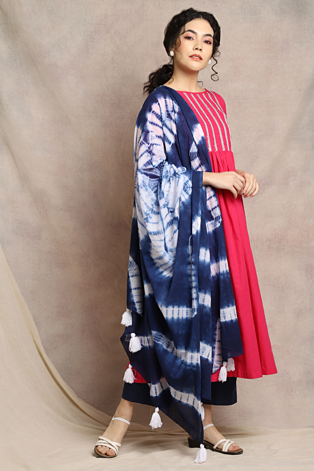 CORAL SHIBORI SET