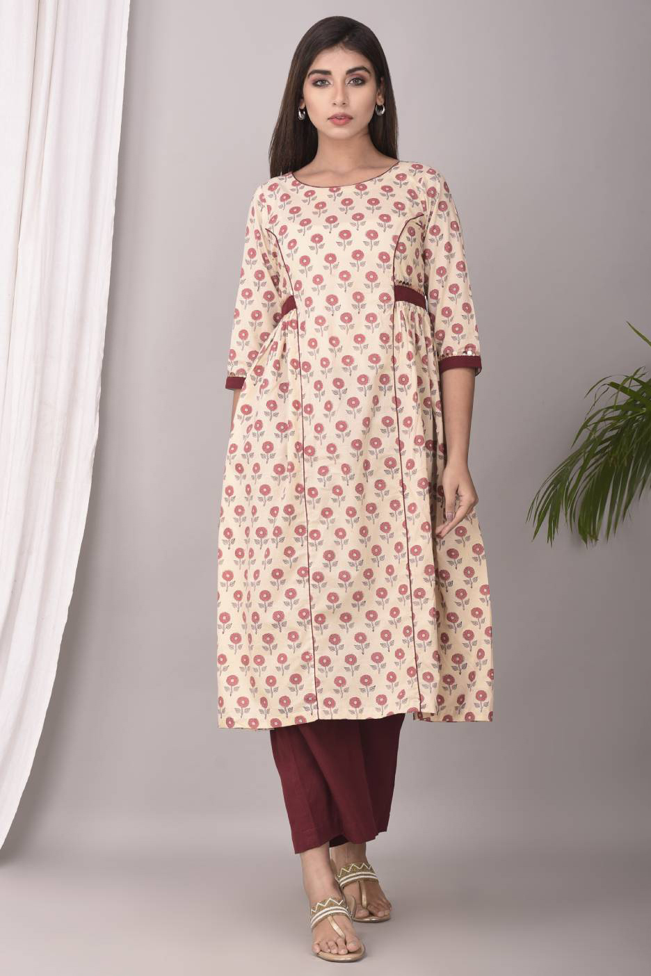 MARIGOLD FLORAL KURTA