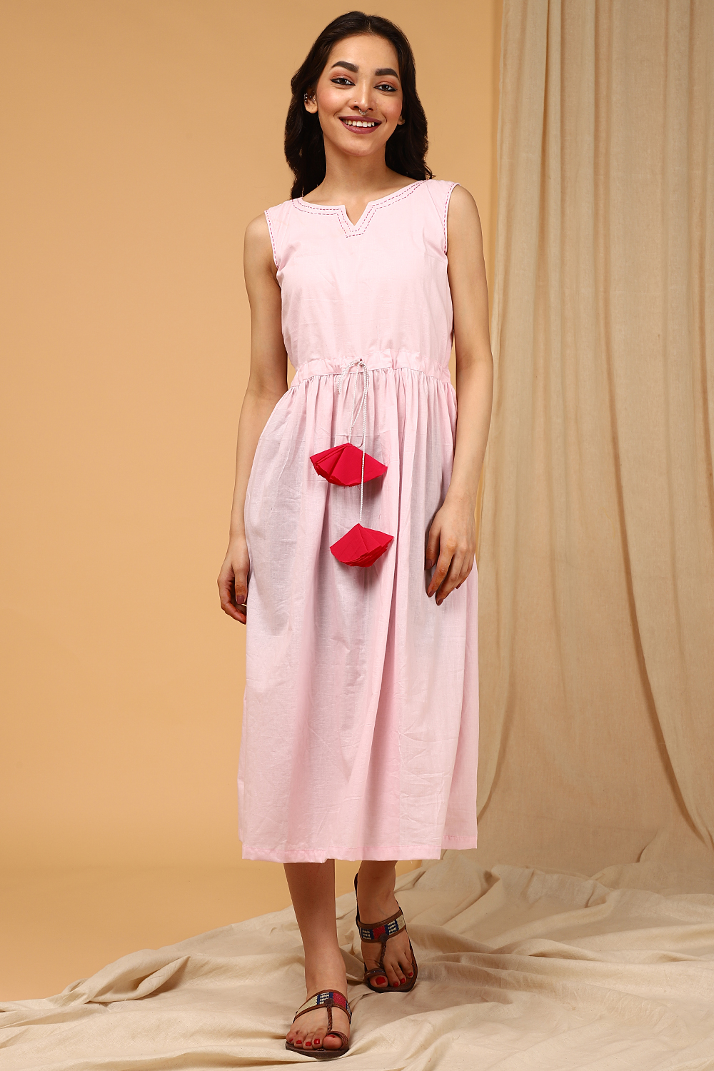 BLUSH KANTHA DRESS