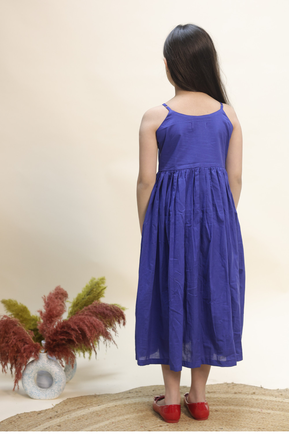 The Indigo Petal Sundress