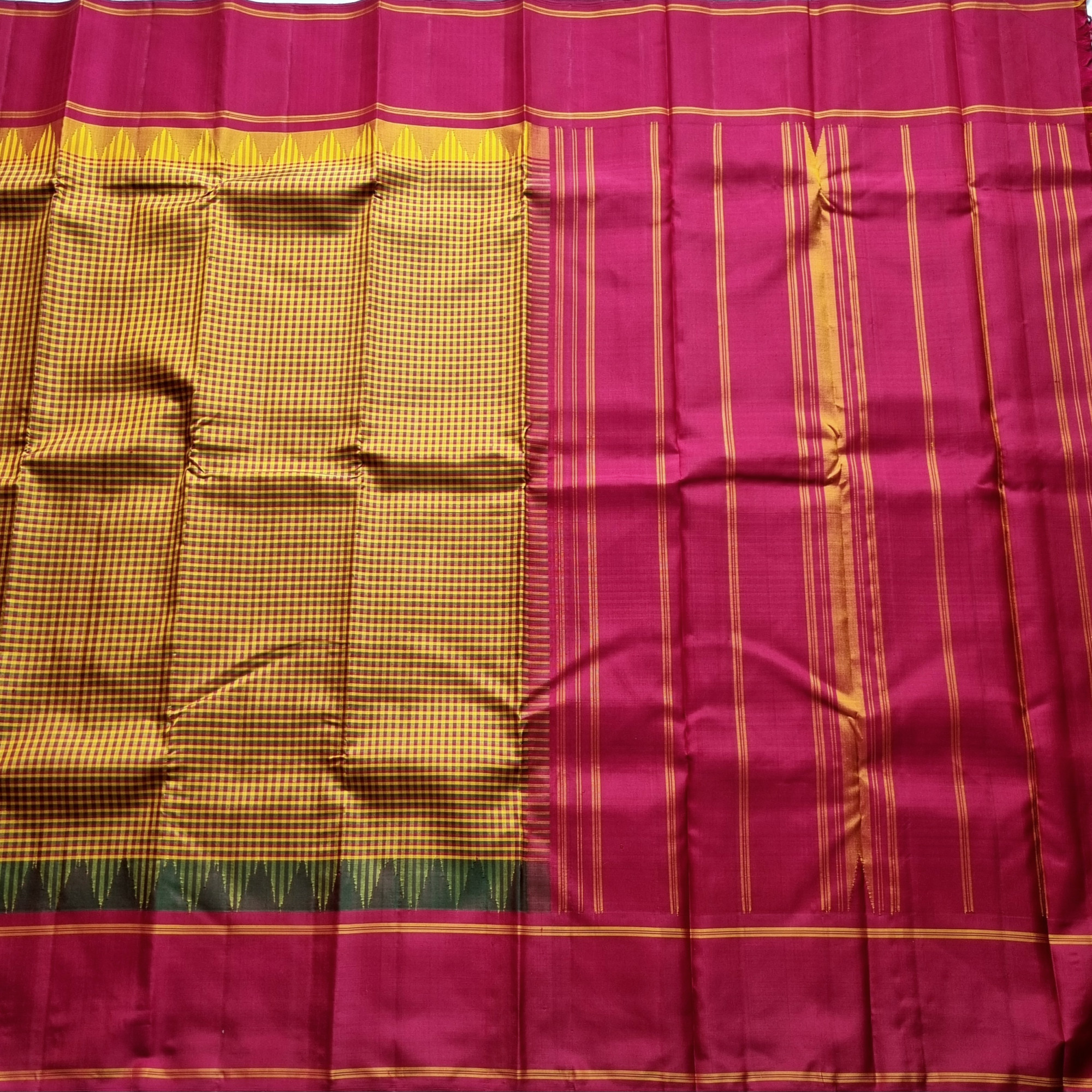 Kanjivaram Silk Podi kattam Korvai