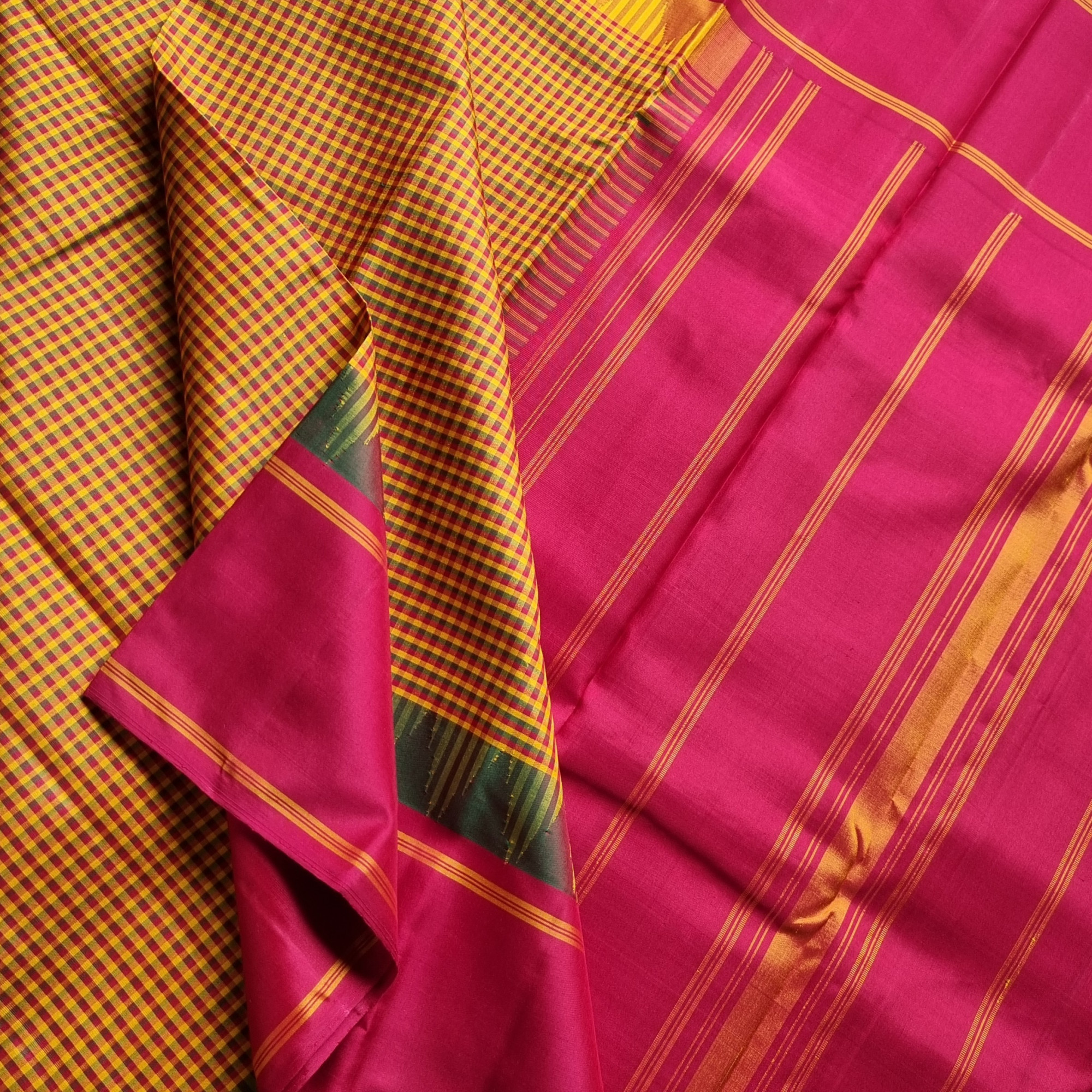 Kanjivaram Silk Podi kattam Korvai