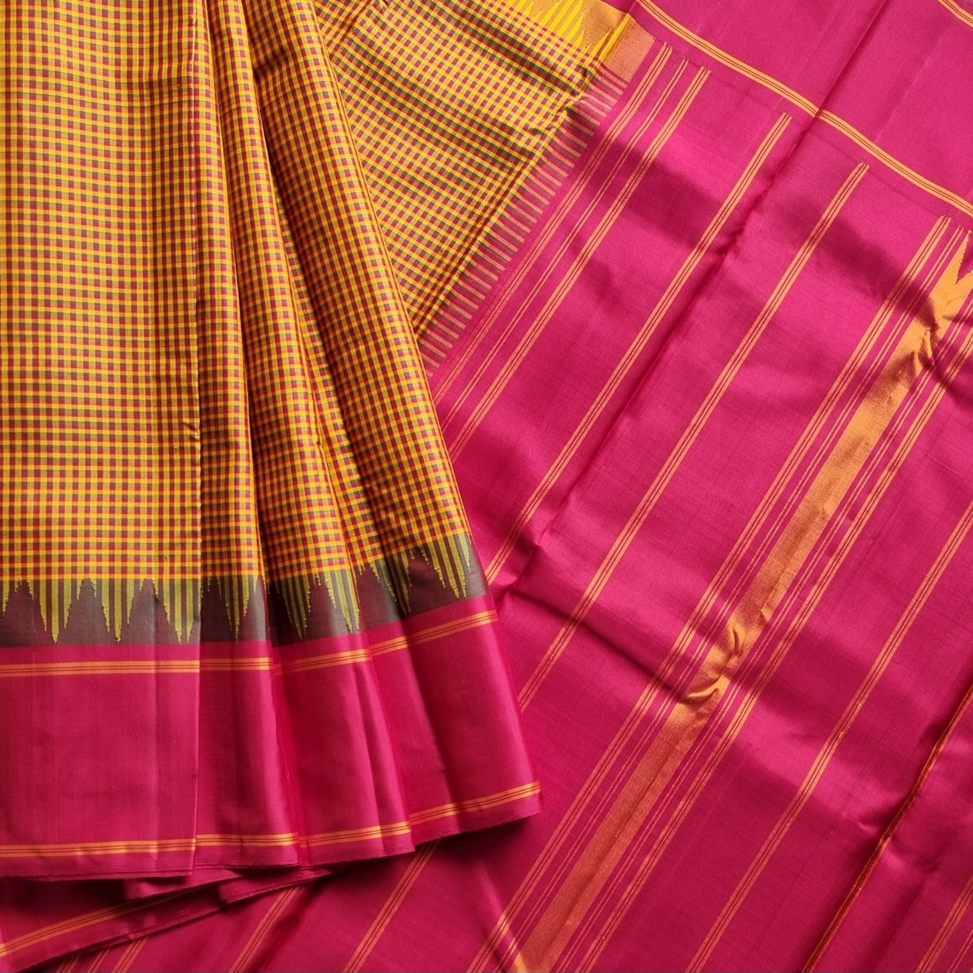 Kanjivaram Silk Podi kattam Korvai