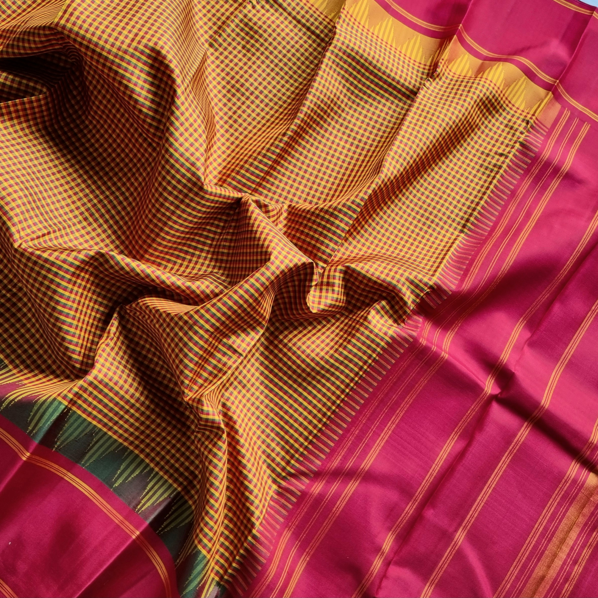 Kanjivaram Silk Podi kattam Korvai