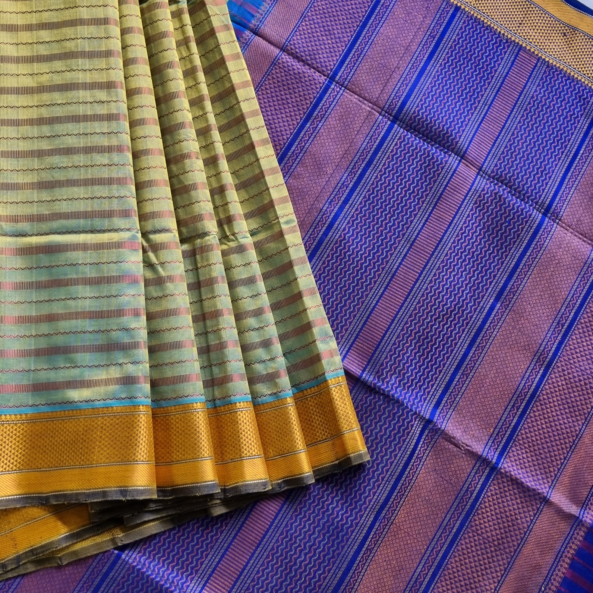 Kanchi Silkcotton shot green Veldhari
