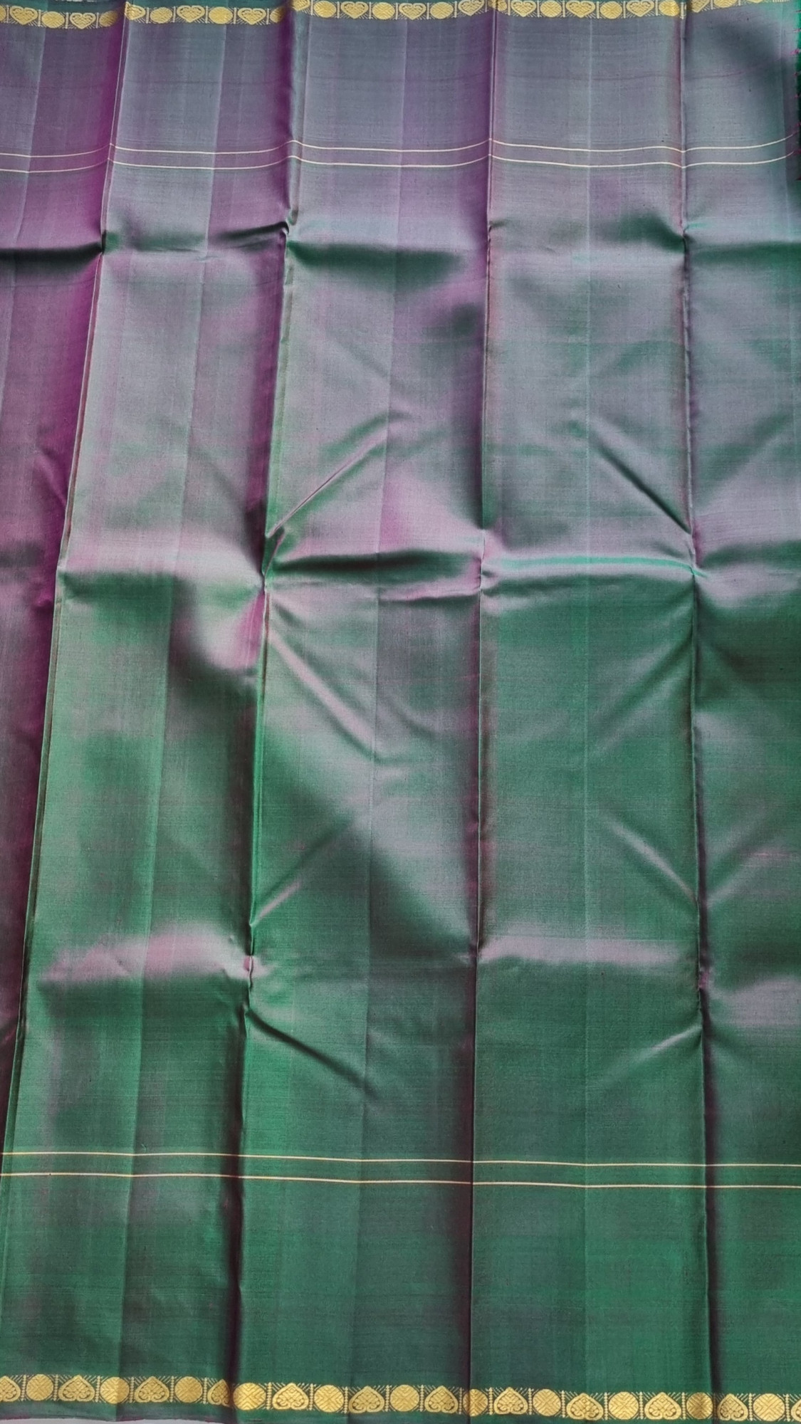 Kanjivaram Silk vintage mustard green