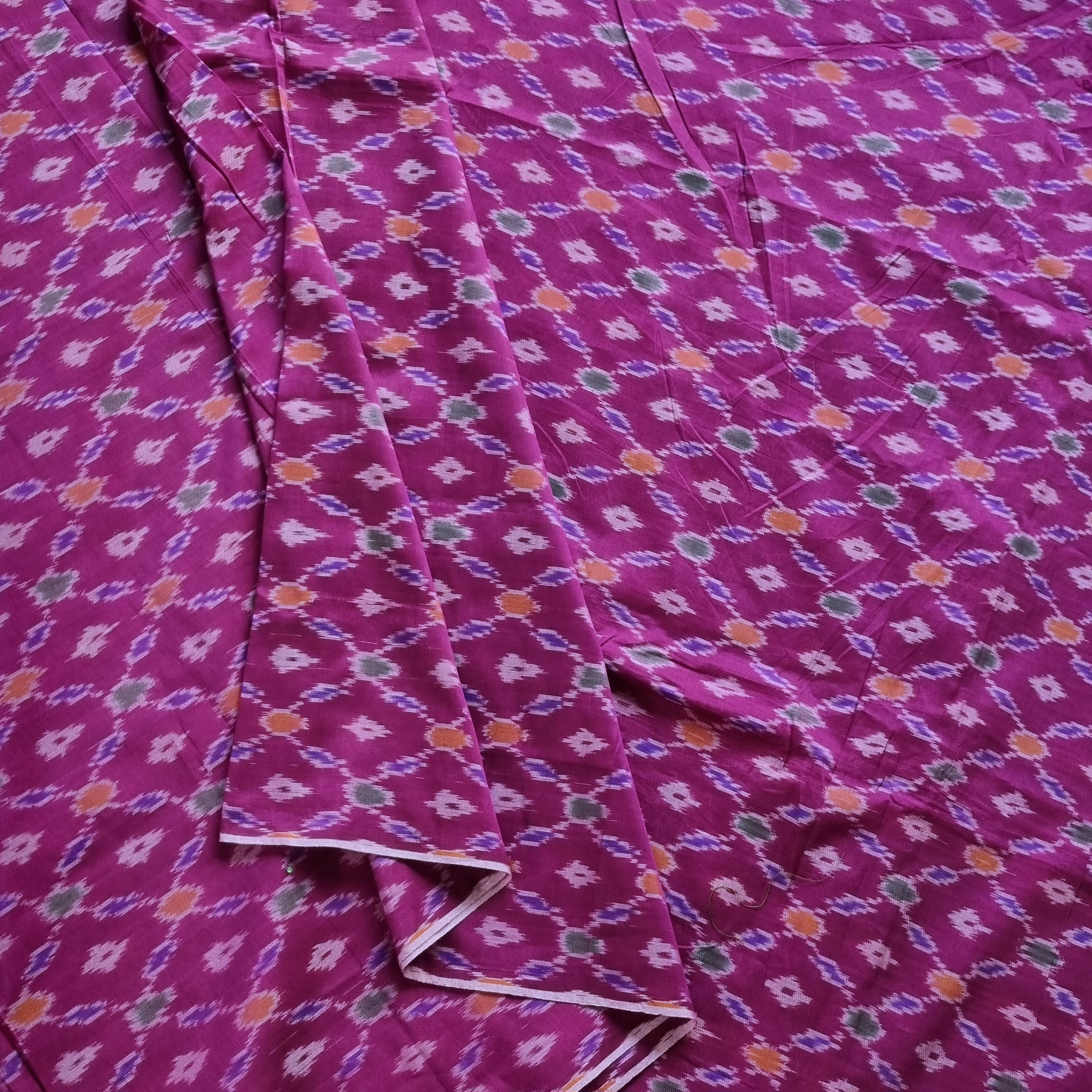 YARDAGE - Silkcotton Ikat plum