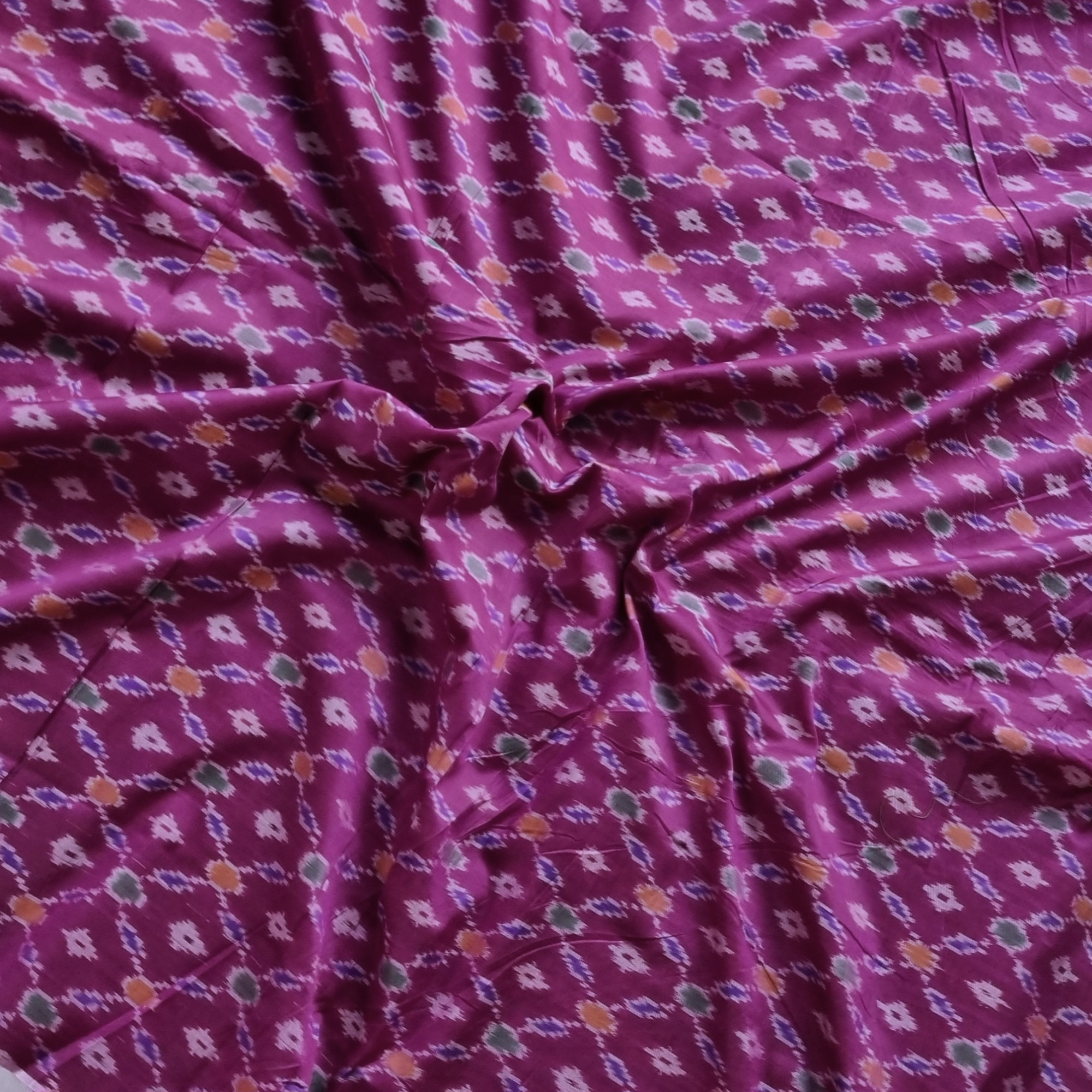 YARDAGE - Silkcotton Ikat plum