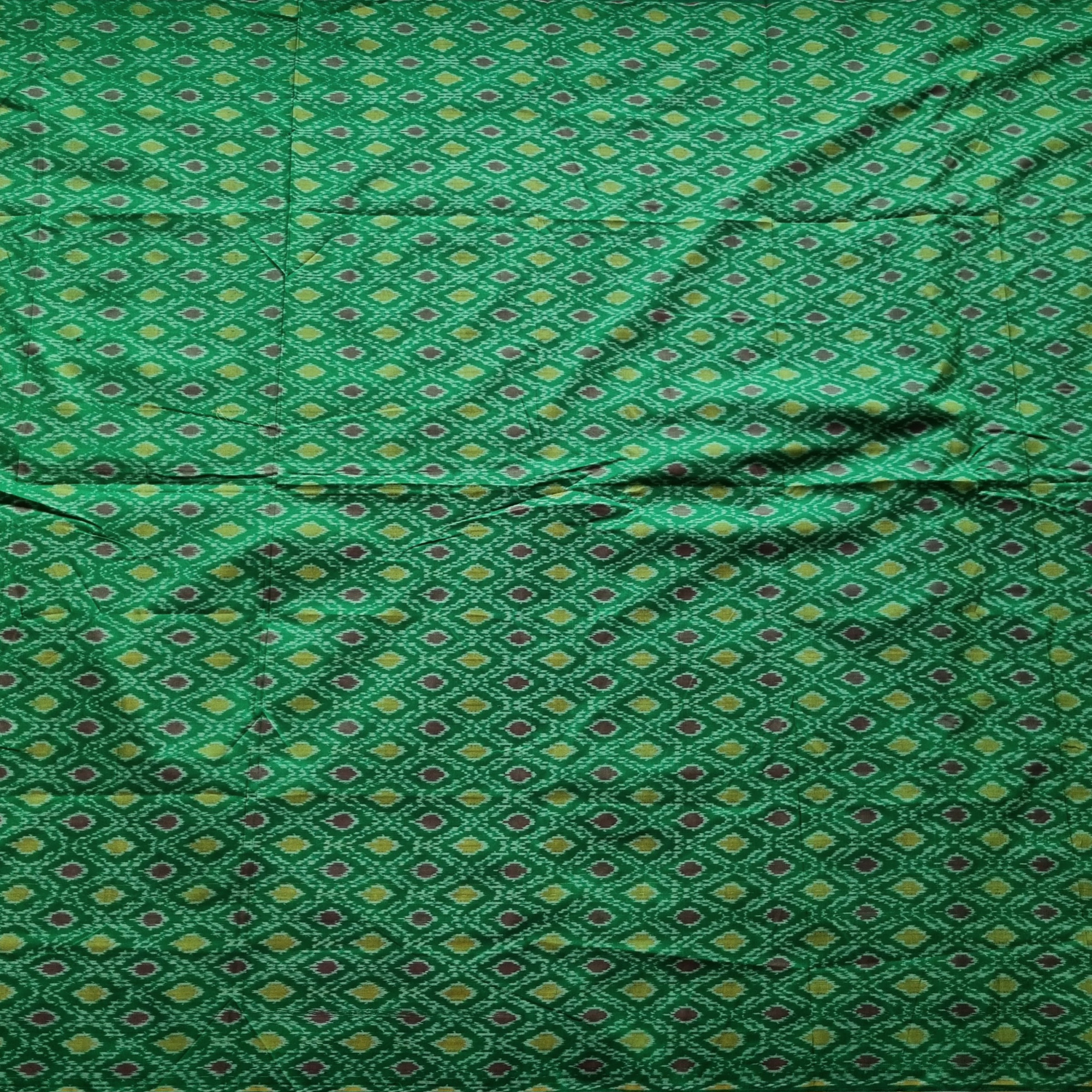 YARDAGE - Silkcotton Ikat green
