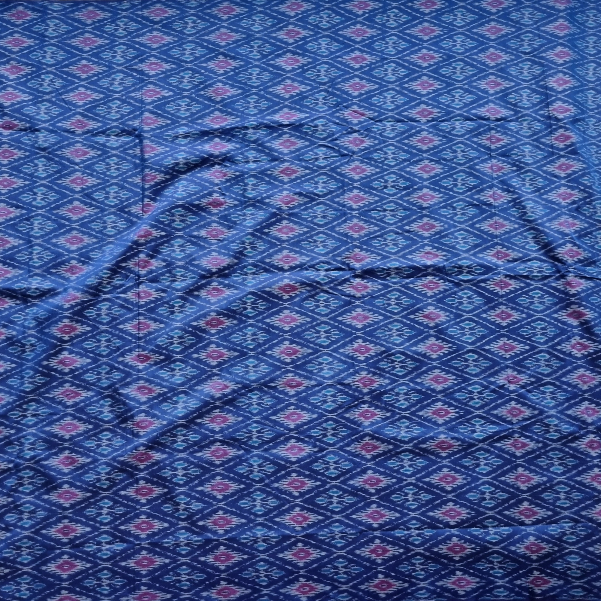 YARDAGE - Silkcotton Ikat blue