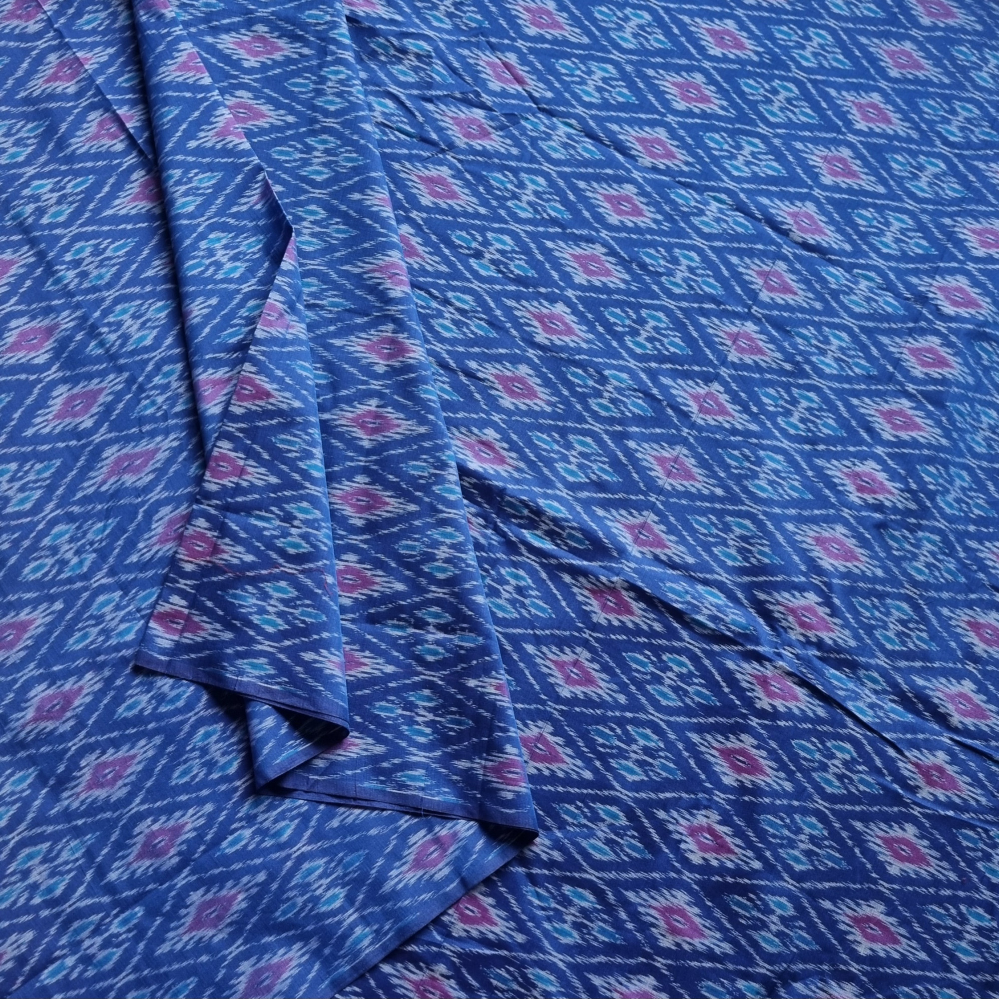 YARDAGE - Silkcotton Ikat blue