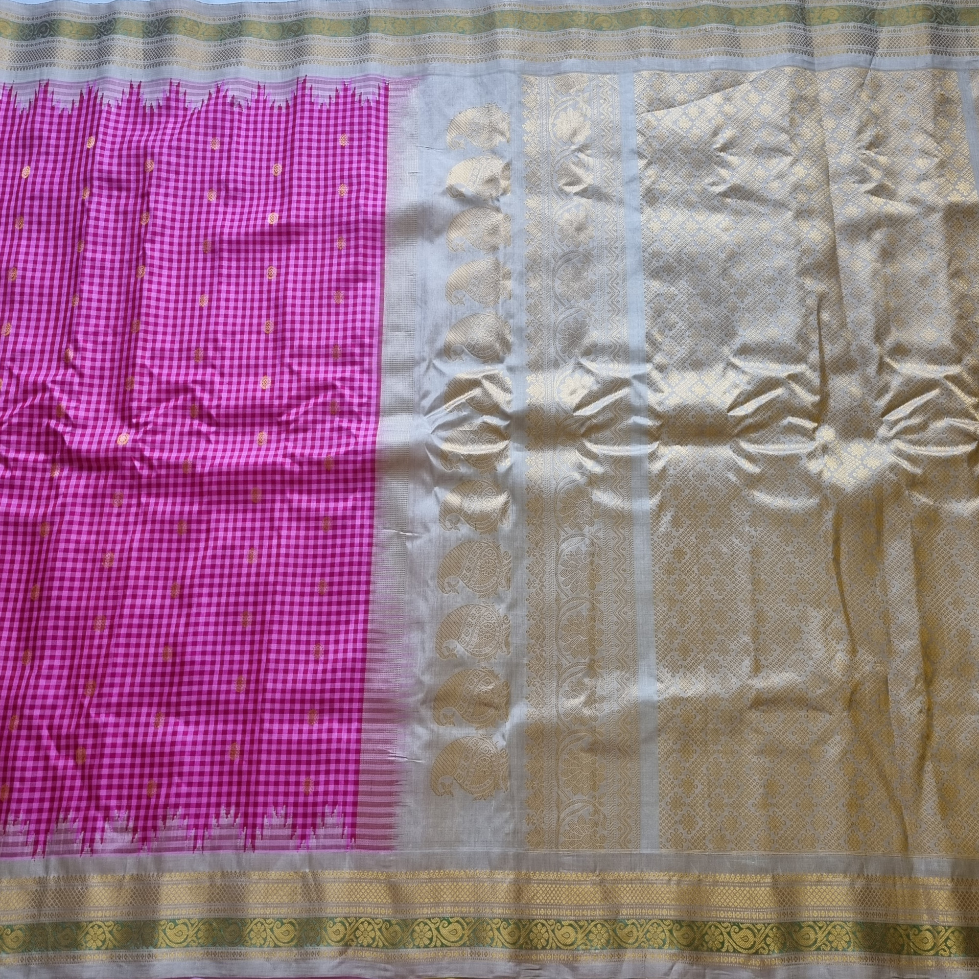 Gadwal Silk pink