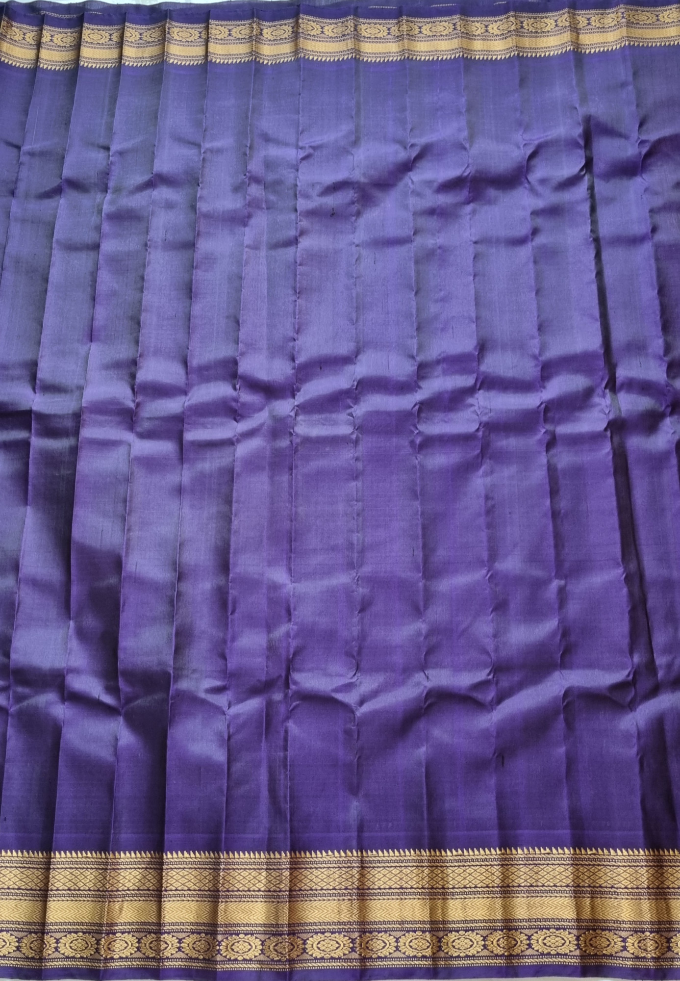 Gadwal Silk light orange