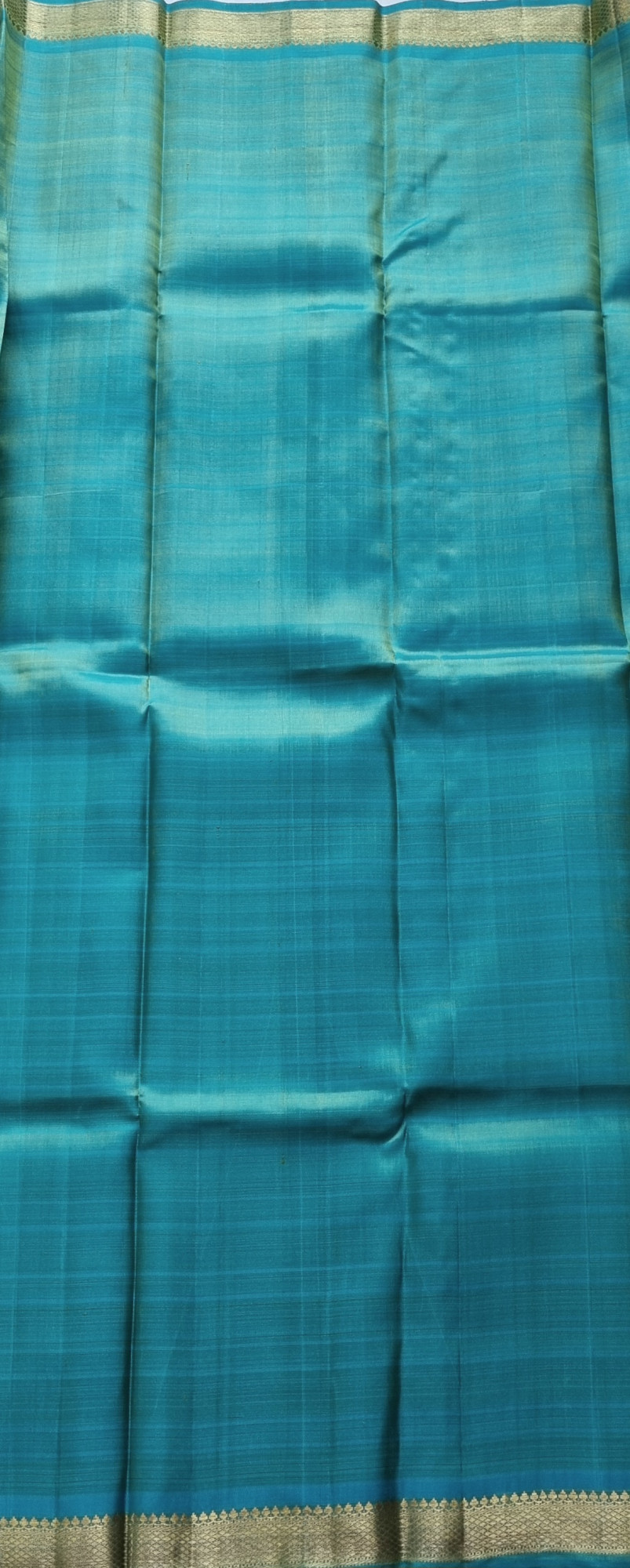 Kanjivaram Silk green kattam