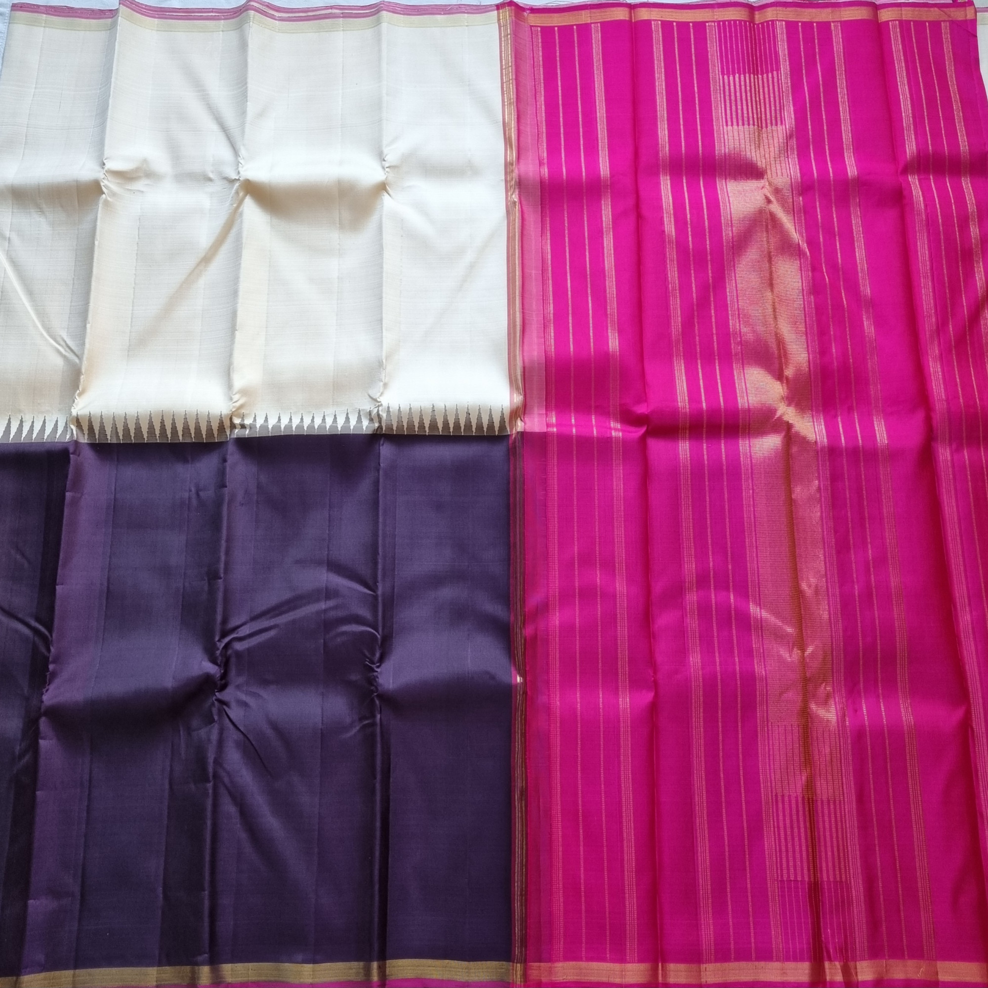 Kanjivaram Silk half and half Korvai