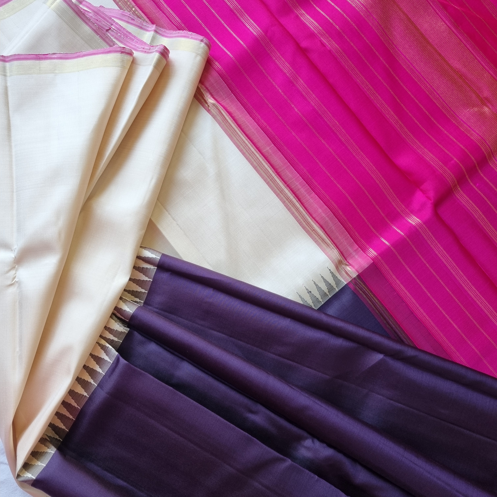 Kanjivaram Silk half and half Korvai