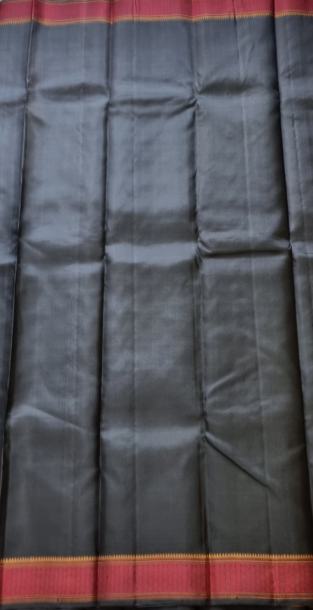 Kanjivaram Silk black threadwork