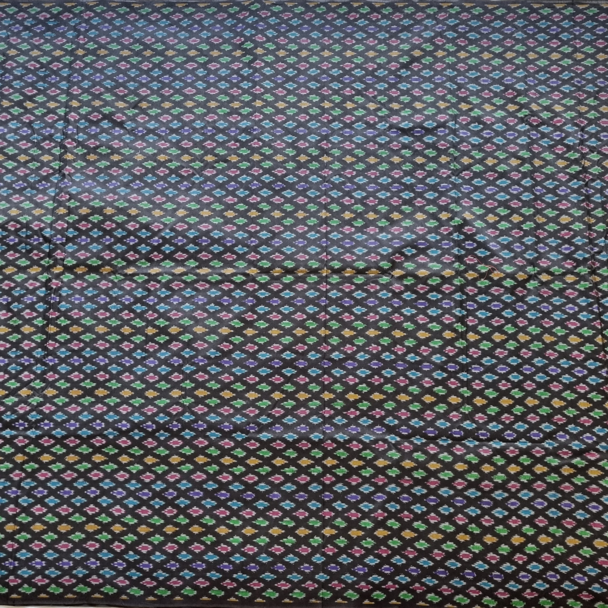 YARDAGE - Silkcotton Ikat black