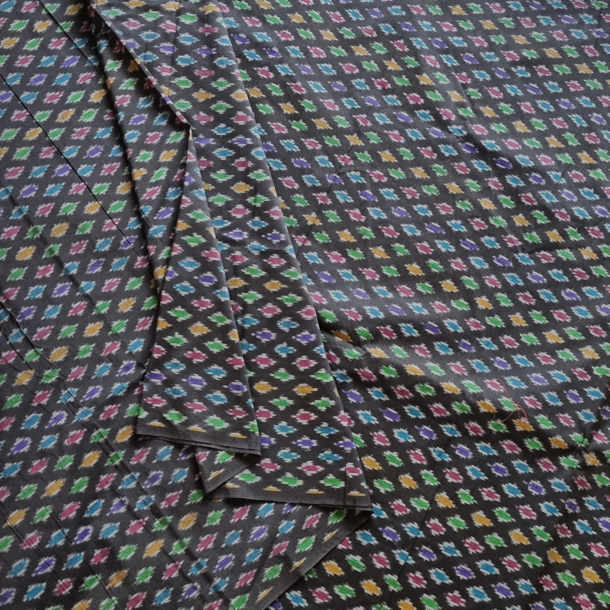 YARDAGE - Silkcotton Ikat black