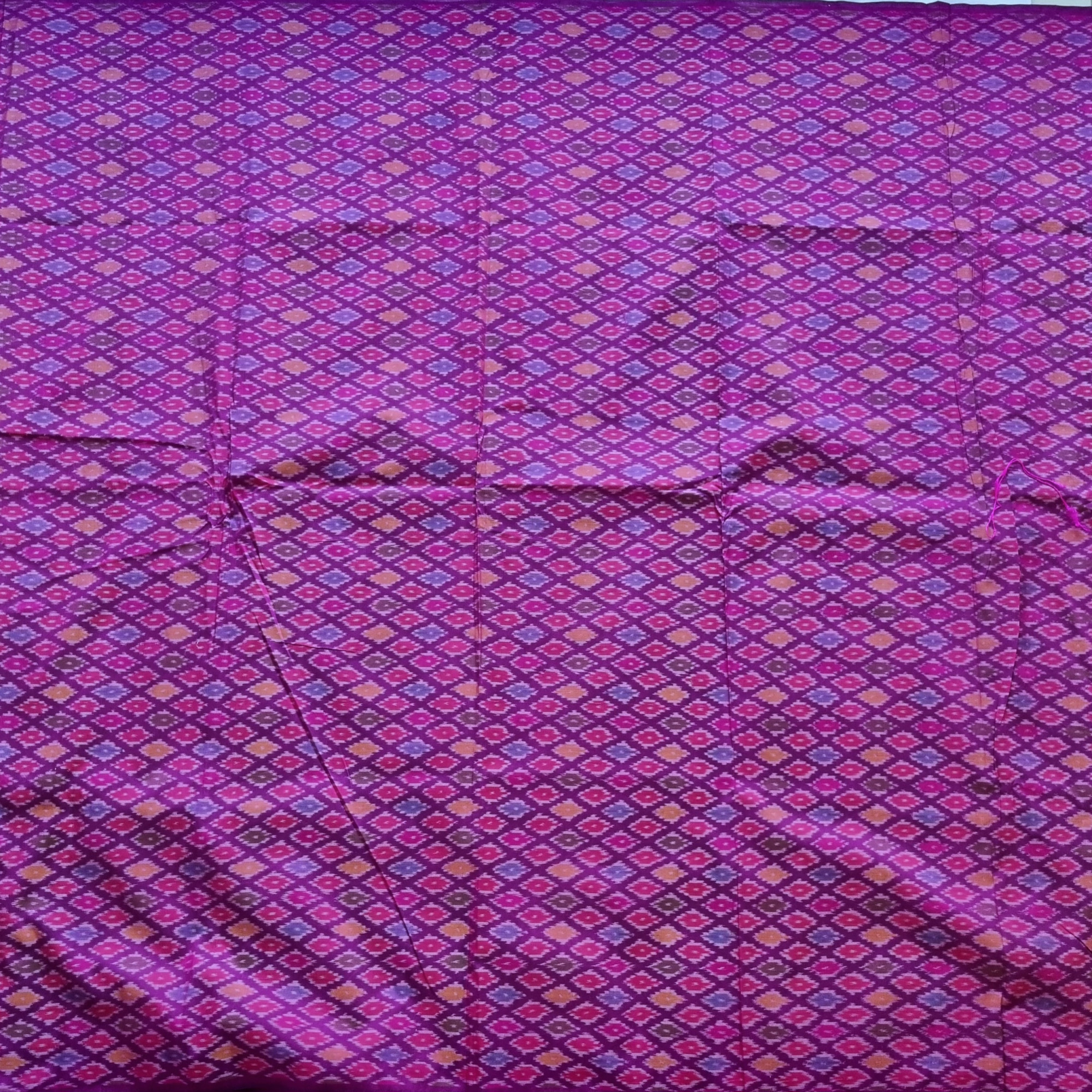 YARDAGE - Silkcotton Ikat magenta