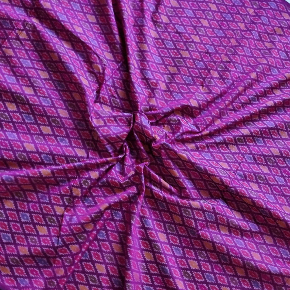 Image of YARDAGE - Silkcotton Ikat magenta