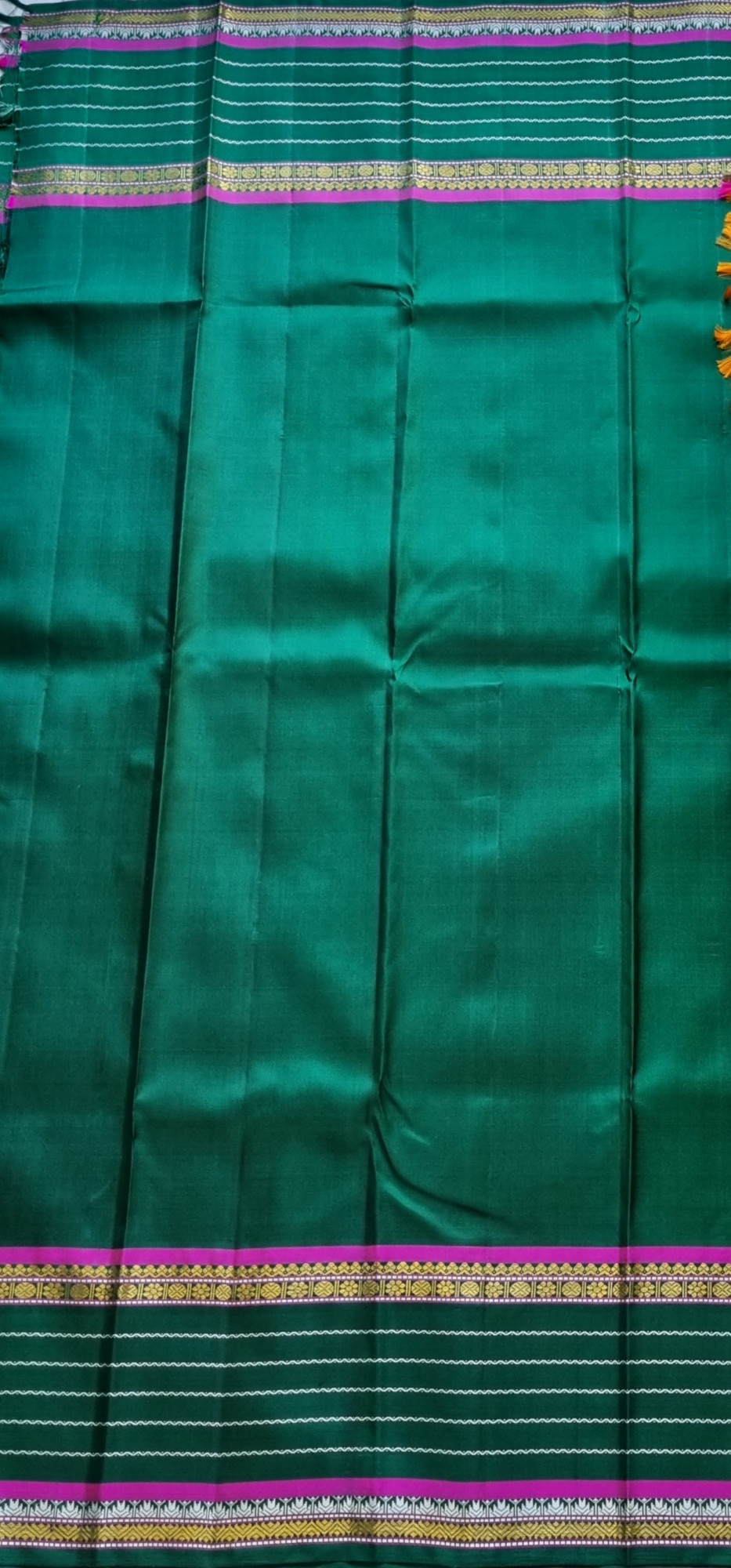 Kanjivaram silk Mambazha orange Korvai