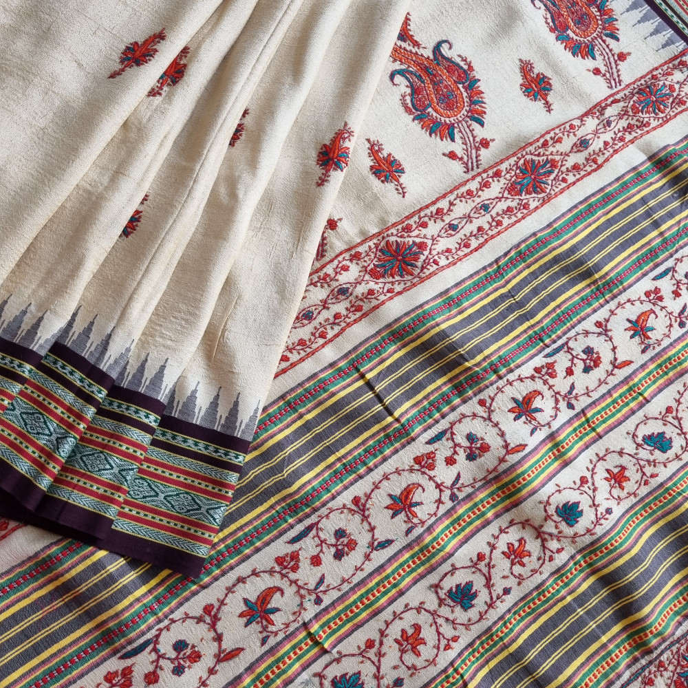 Image of Kashmiri Sozni X Vidarbha tasar Karvati kinar