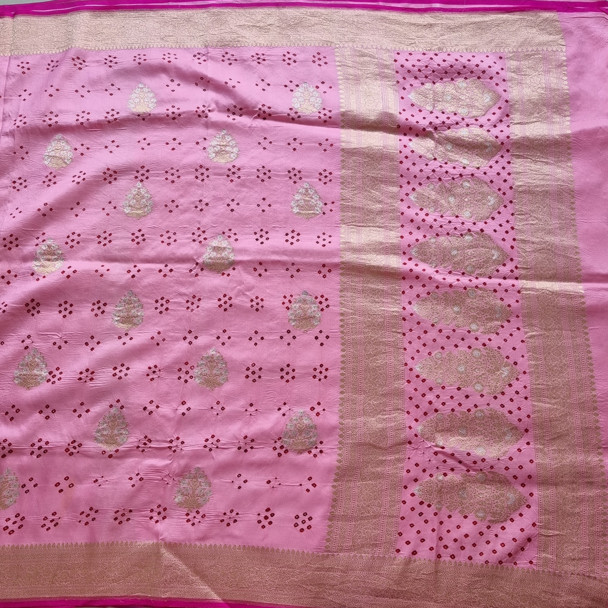 Bandhani X Banarasi Silk Saree