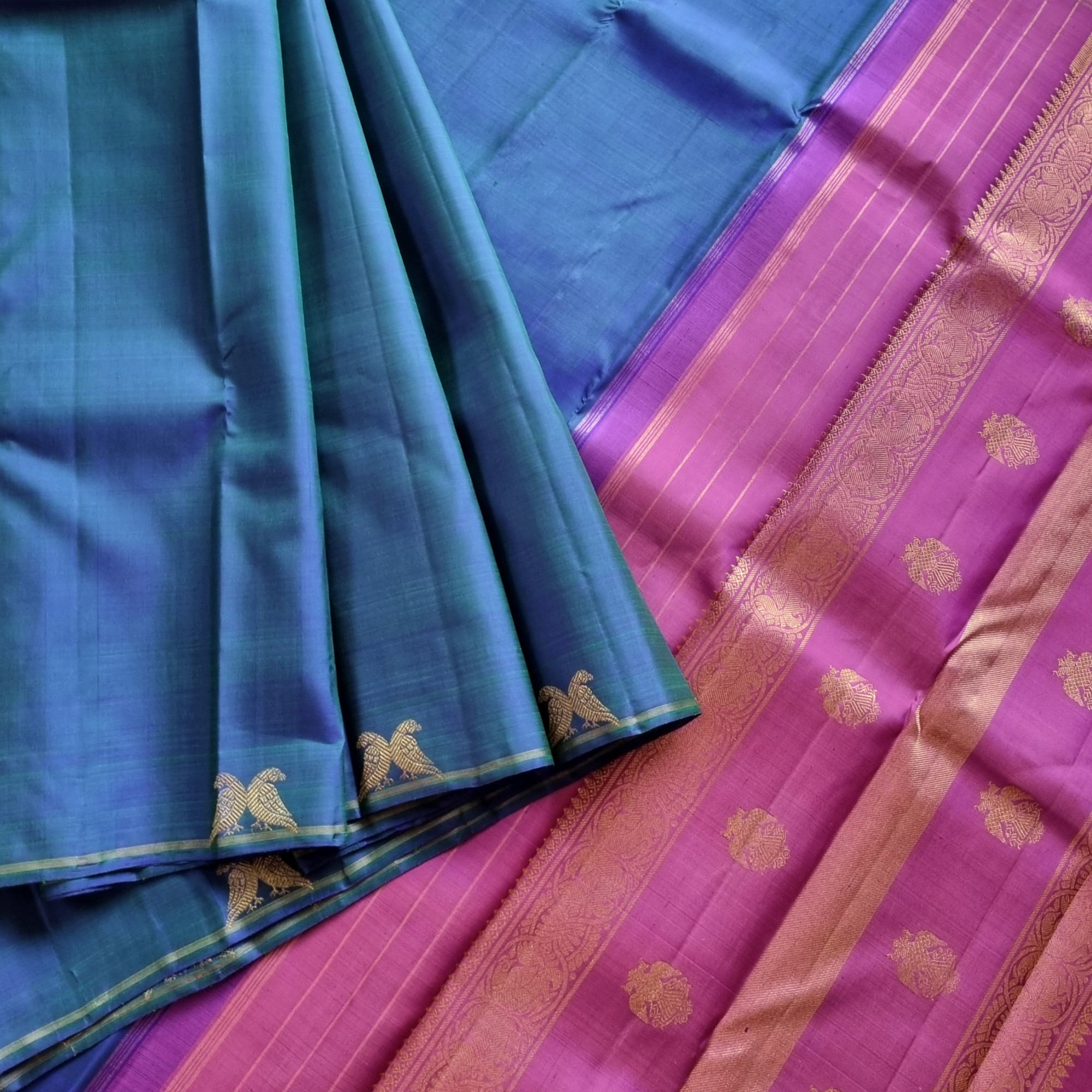 Kanjivaram Silk Mayilkazhuththu kili