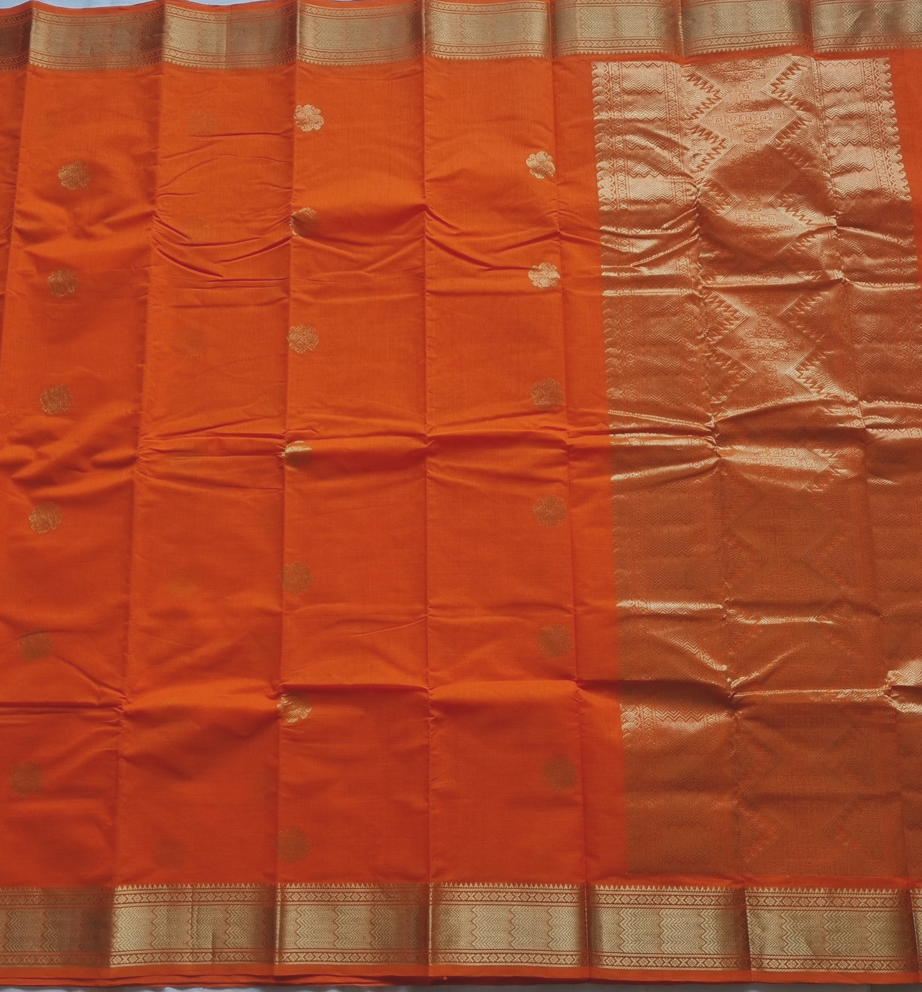Kanchi Cotton Orange