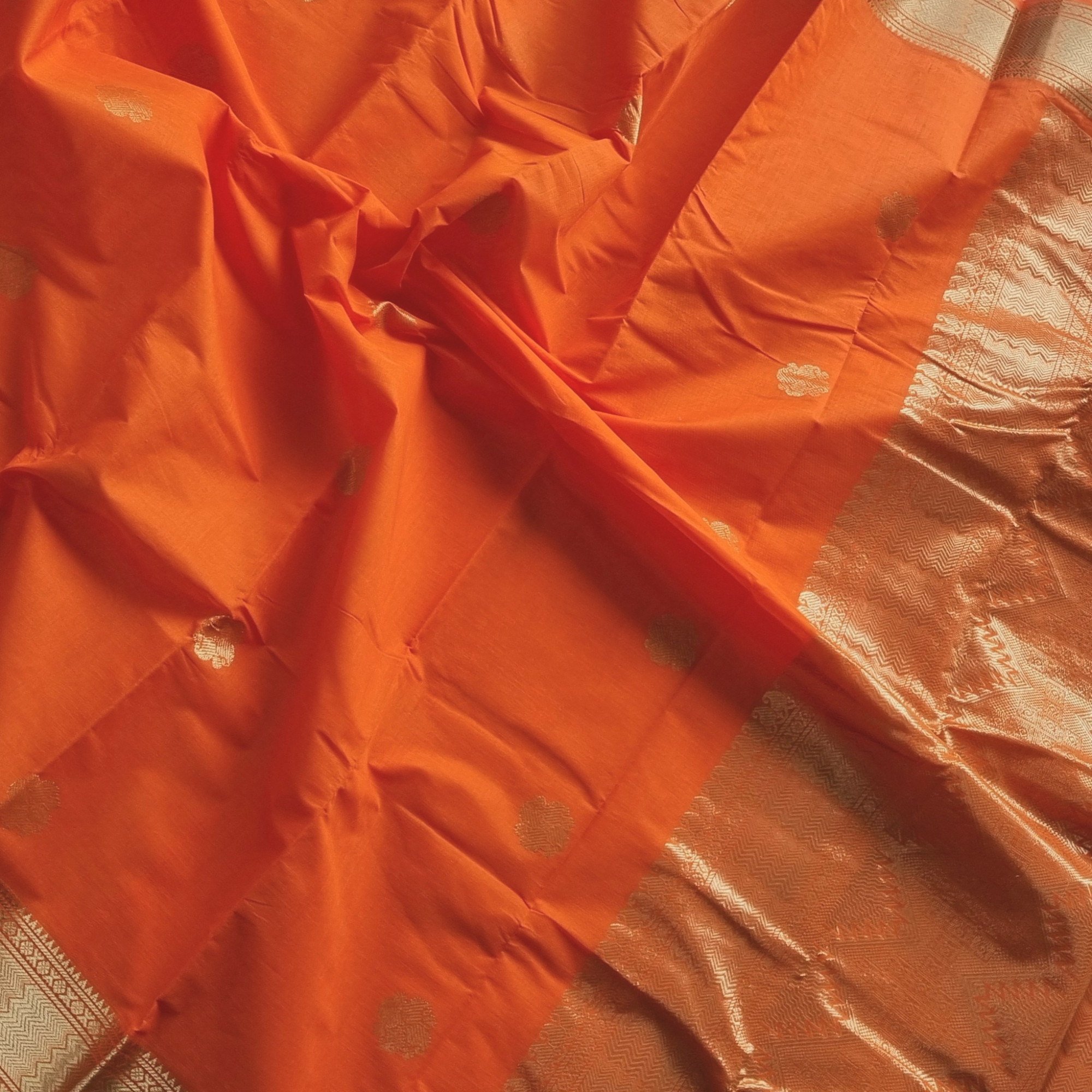 Kanchi Cotton Orange