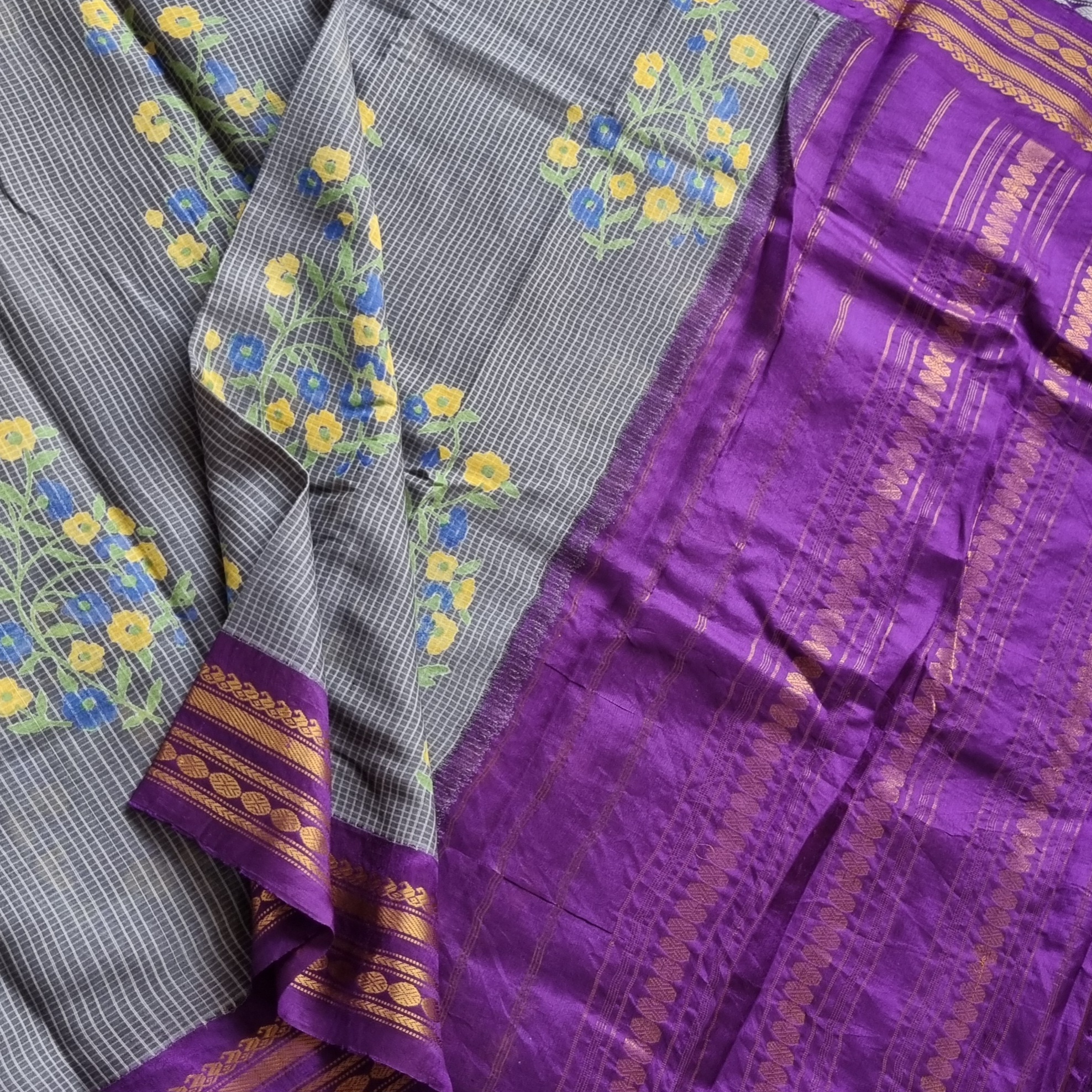 Blockprint X Gadwal grey