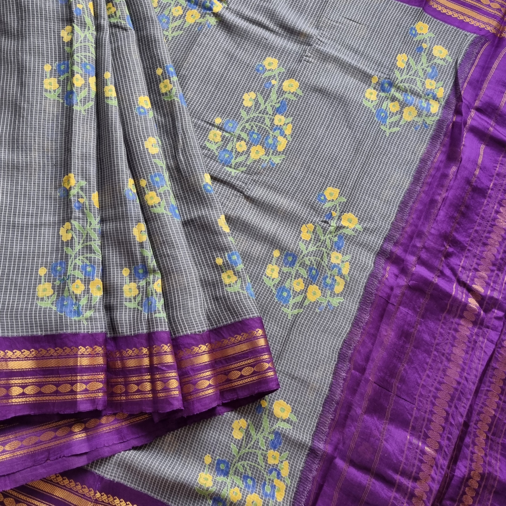 Blockprint X Gadwal grey