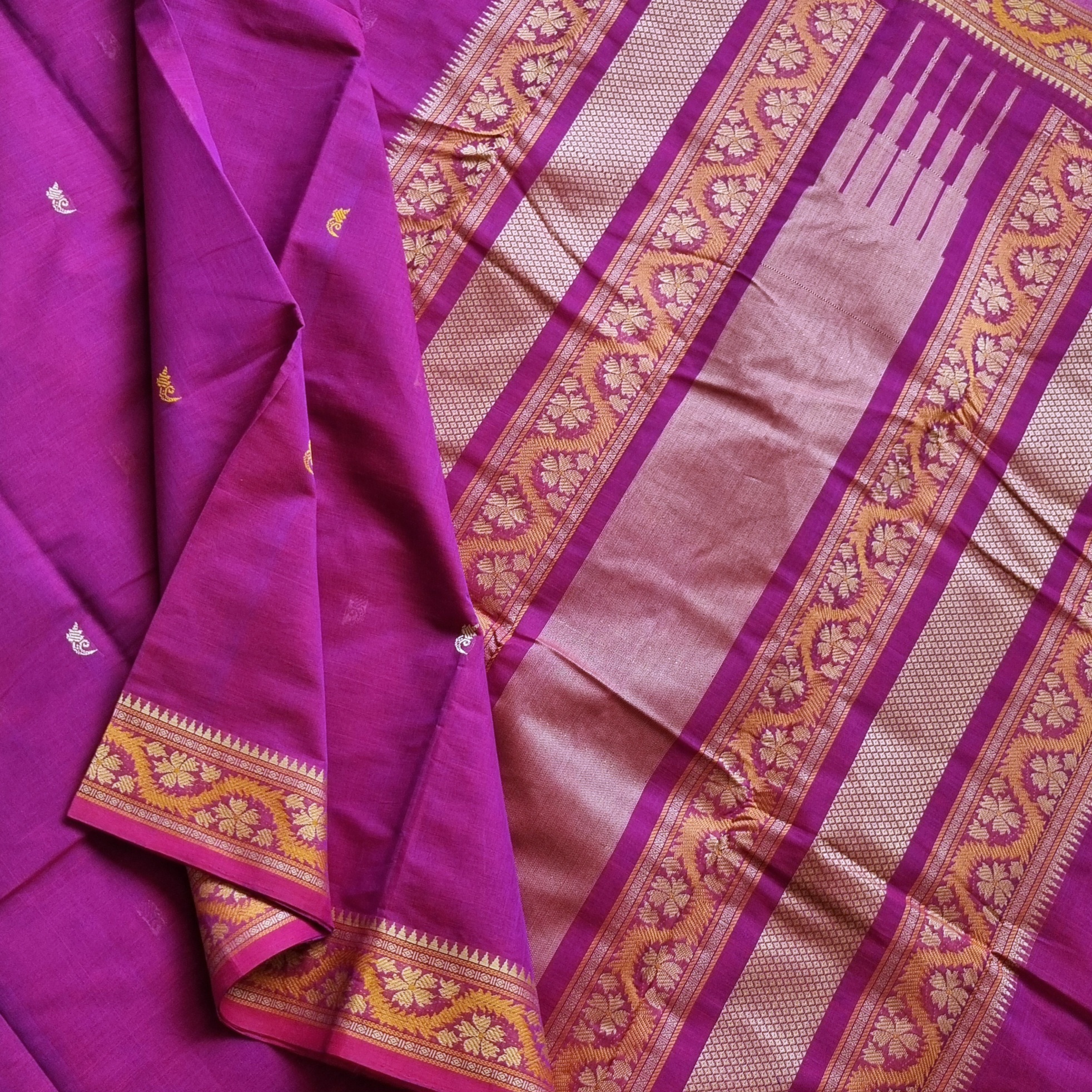 Kanchi Cotton deep magenta
